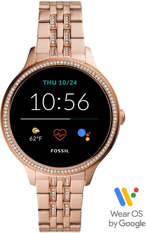 Fossil Smartwatches GEN 5E SMARTWATCH, FTW6073 Smartwatch (Wear OS by Google), mit individuell