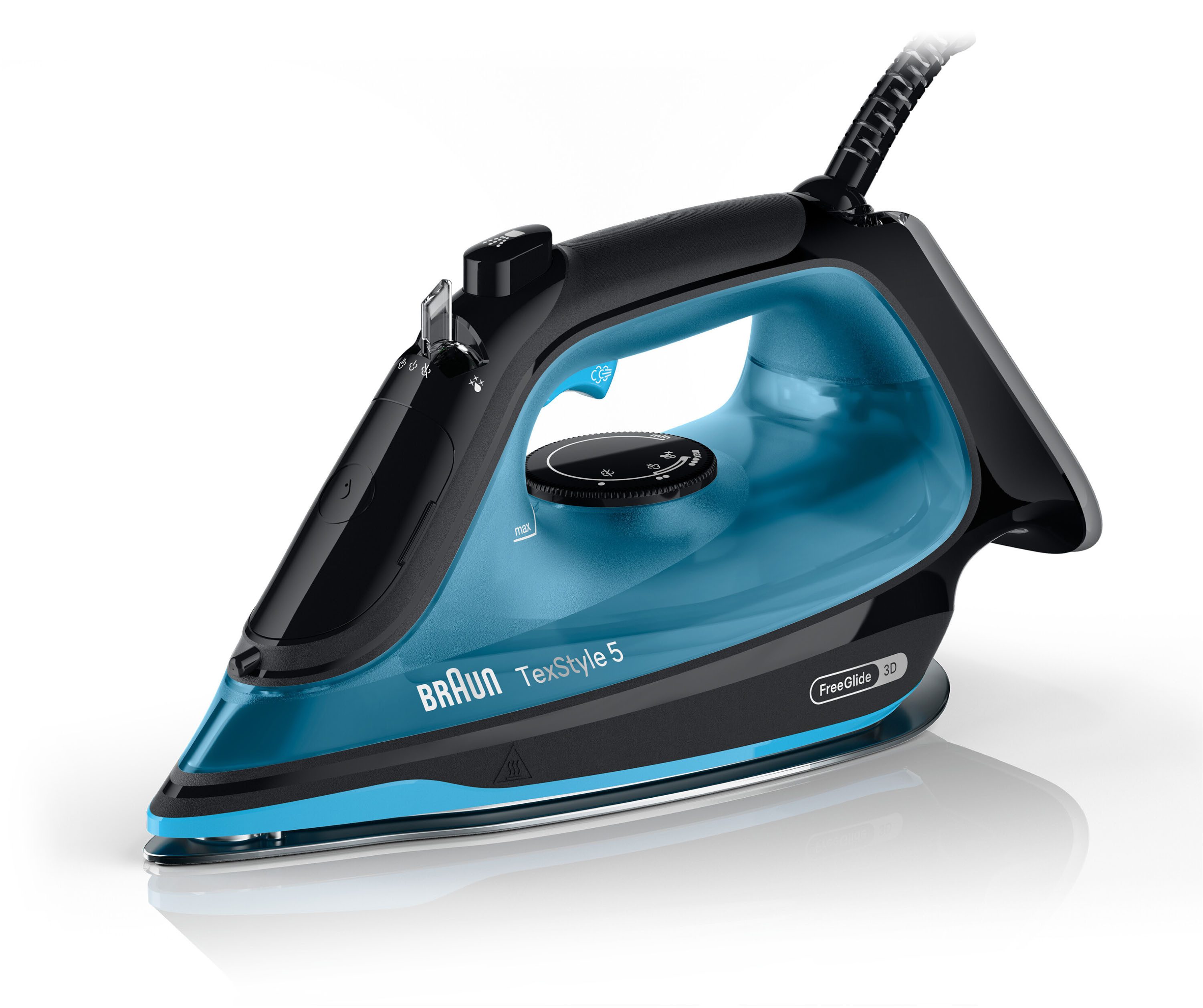 Braun Dampfbügeleisen TexStyle 5 SI 5256 BL, 2600 W, schwarz/blau