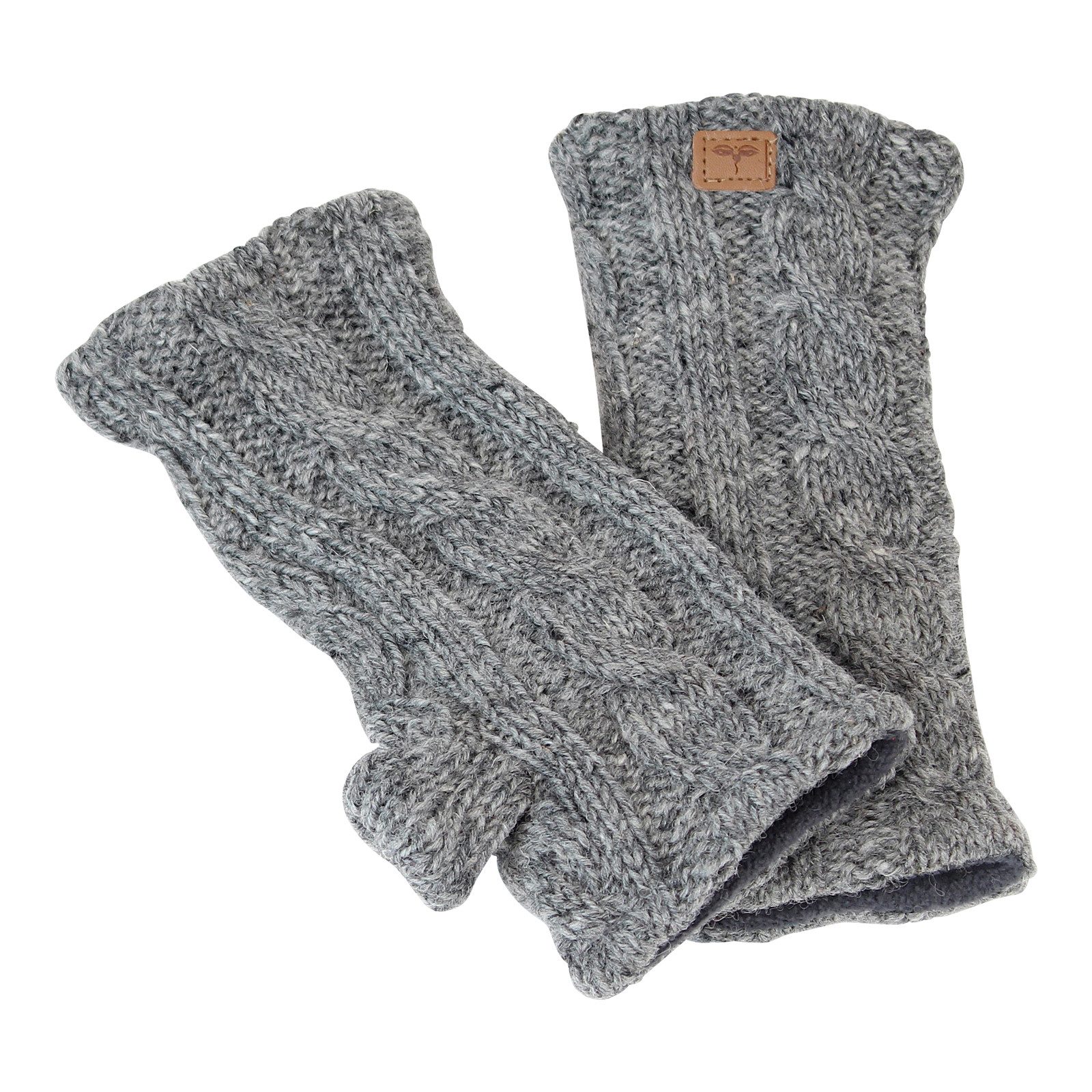 BUDDHA arts&more Armstulpen Pulswärmer Armstulpen Zopfmuster mit Daumen Han günstig online kaufen