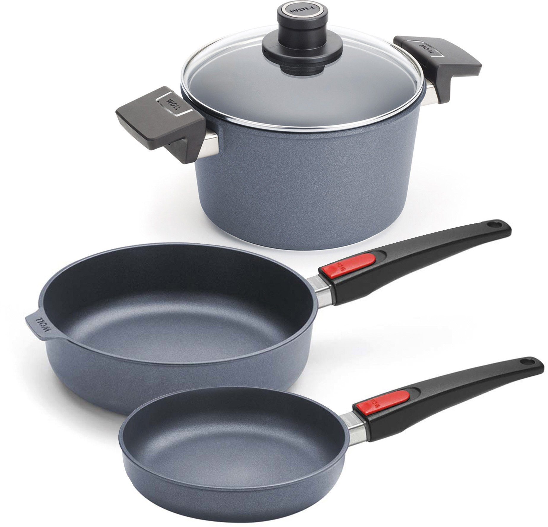 WOLL MADE IN GERMANY Pfannen-Set »Diamond Lite«, Aluminiumguss (Set, 4