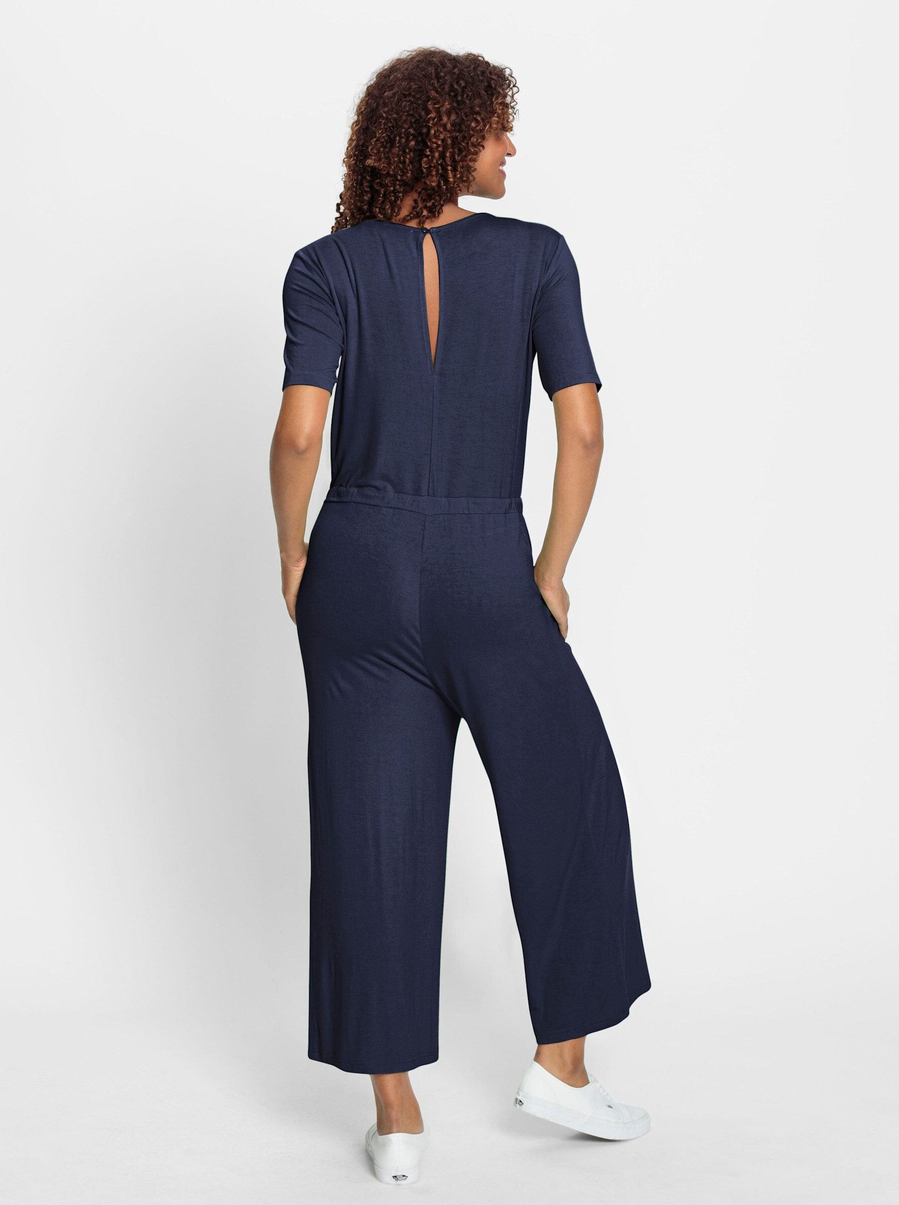 Witt Jumpsuit Jersey-Jumpsuit Kurzarm Innenbeinlänge ca. 66 cm günstig online kaufen