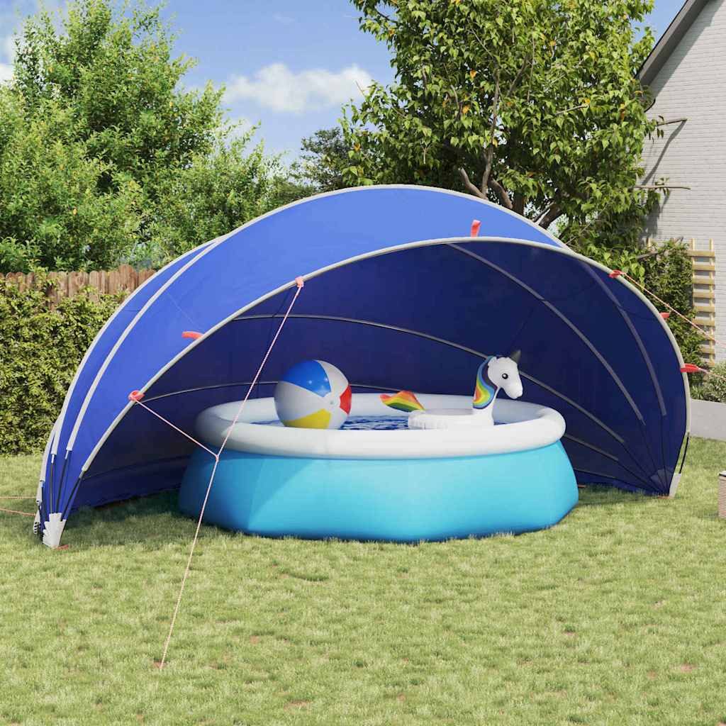vidaXL, Pool-Dome Grün 592 x 590 x 275 cm