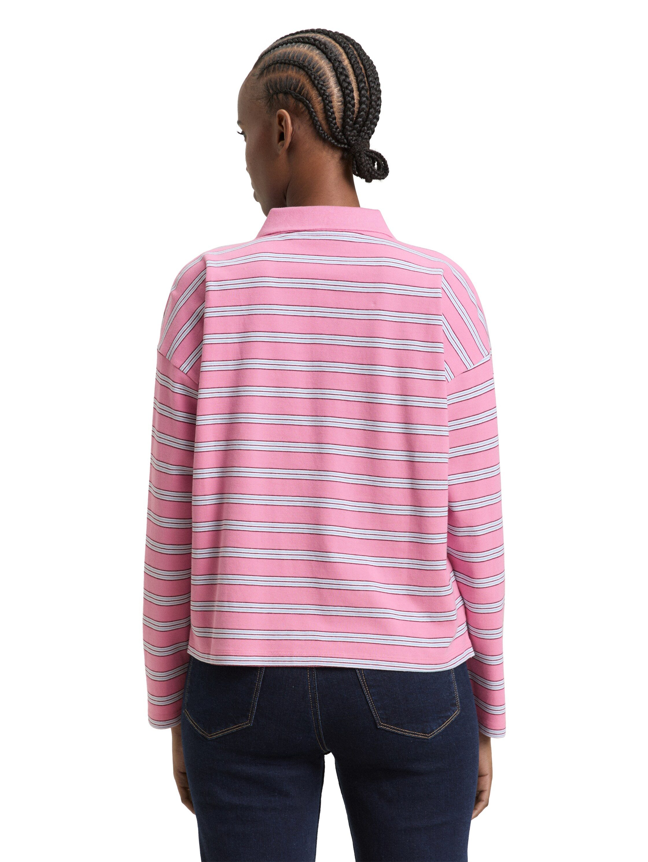 TOM TAILOR Denim Langarmshirt mit Streifen Muster günstig online kaufen