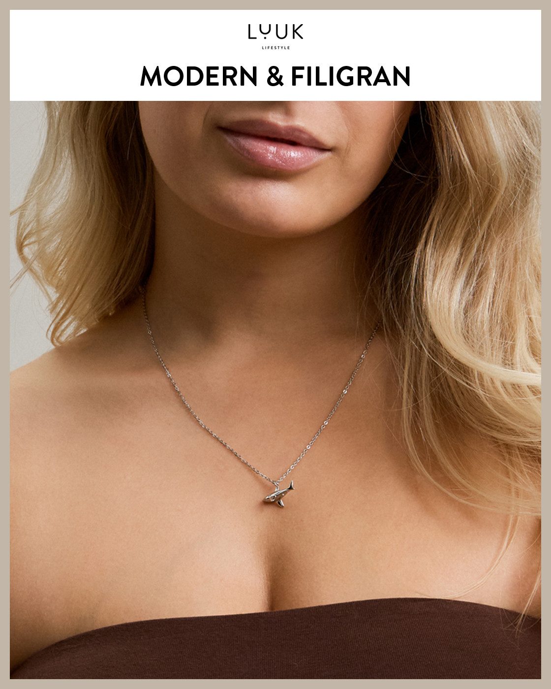 LUUK LIFESTYLE Kette mit Anhänger Hai, günstig online kaufen