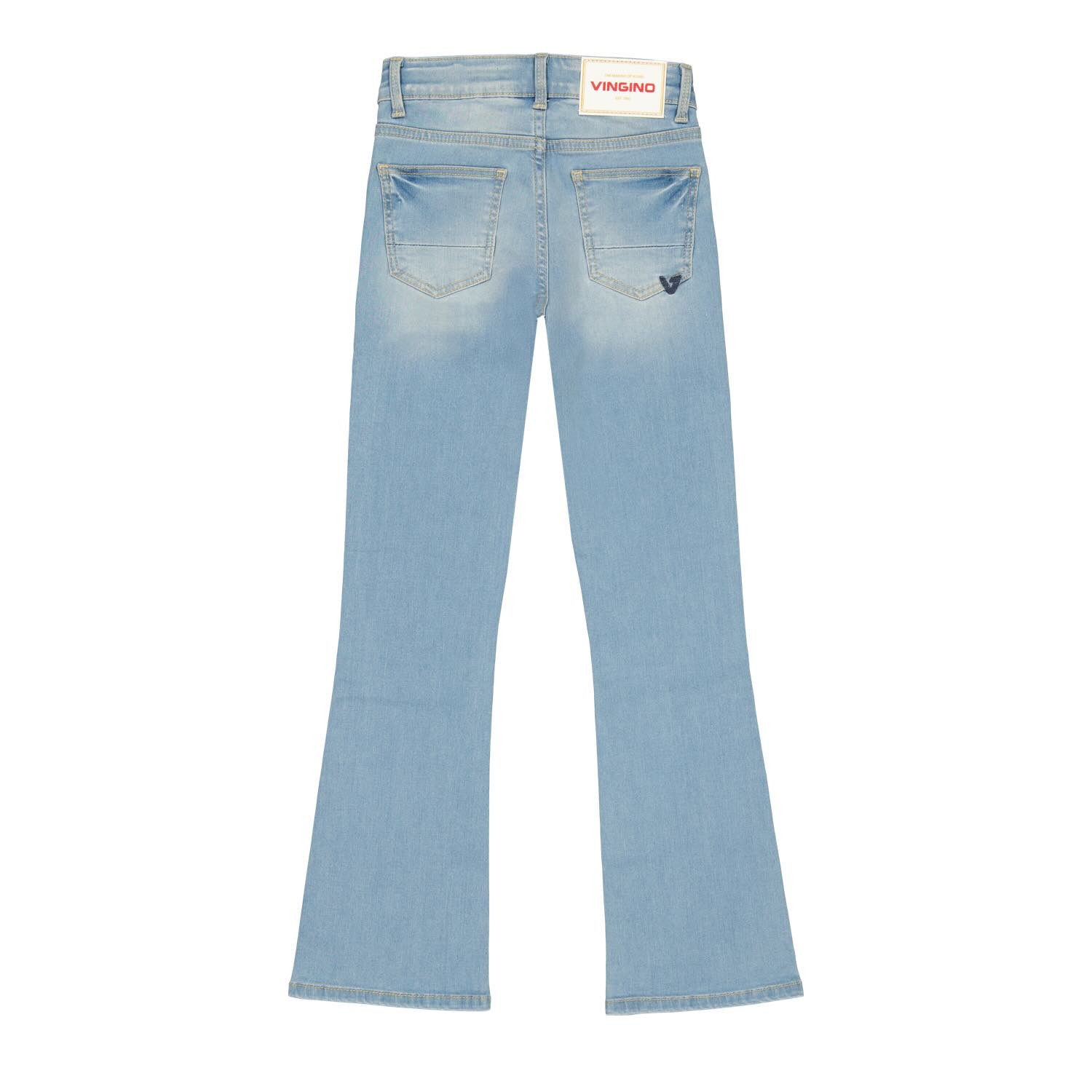 Vingino Bootcut-Jeans Mädchen Bootcut Jeans mit Stretch in Hellblau