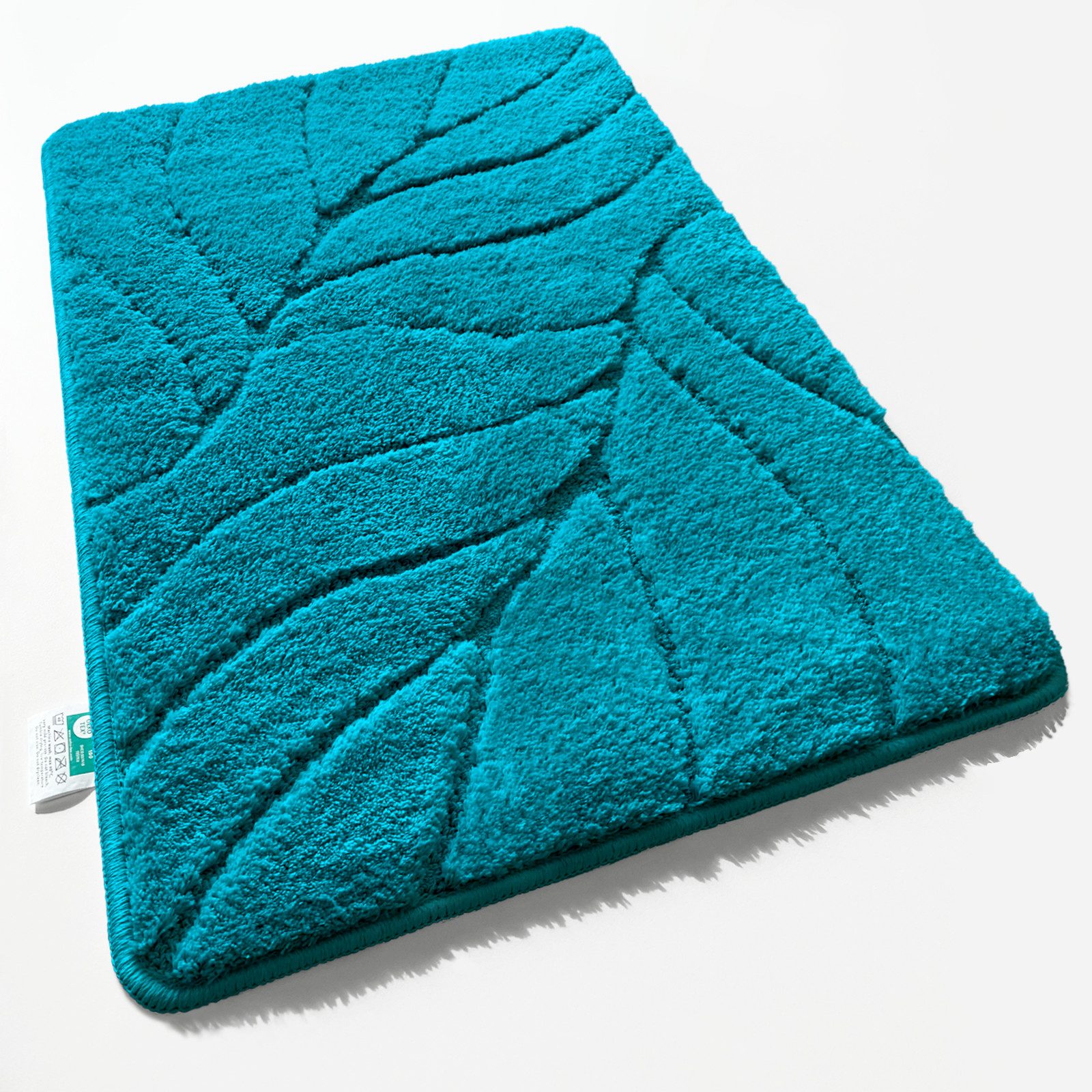 Kubus Duschmatte Elara, Badematte mit Blattstruktur, Polyester, Verschiedene Farben und Größen