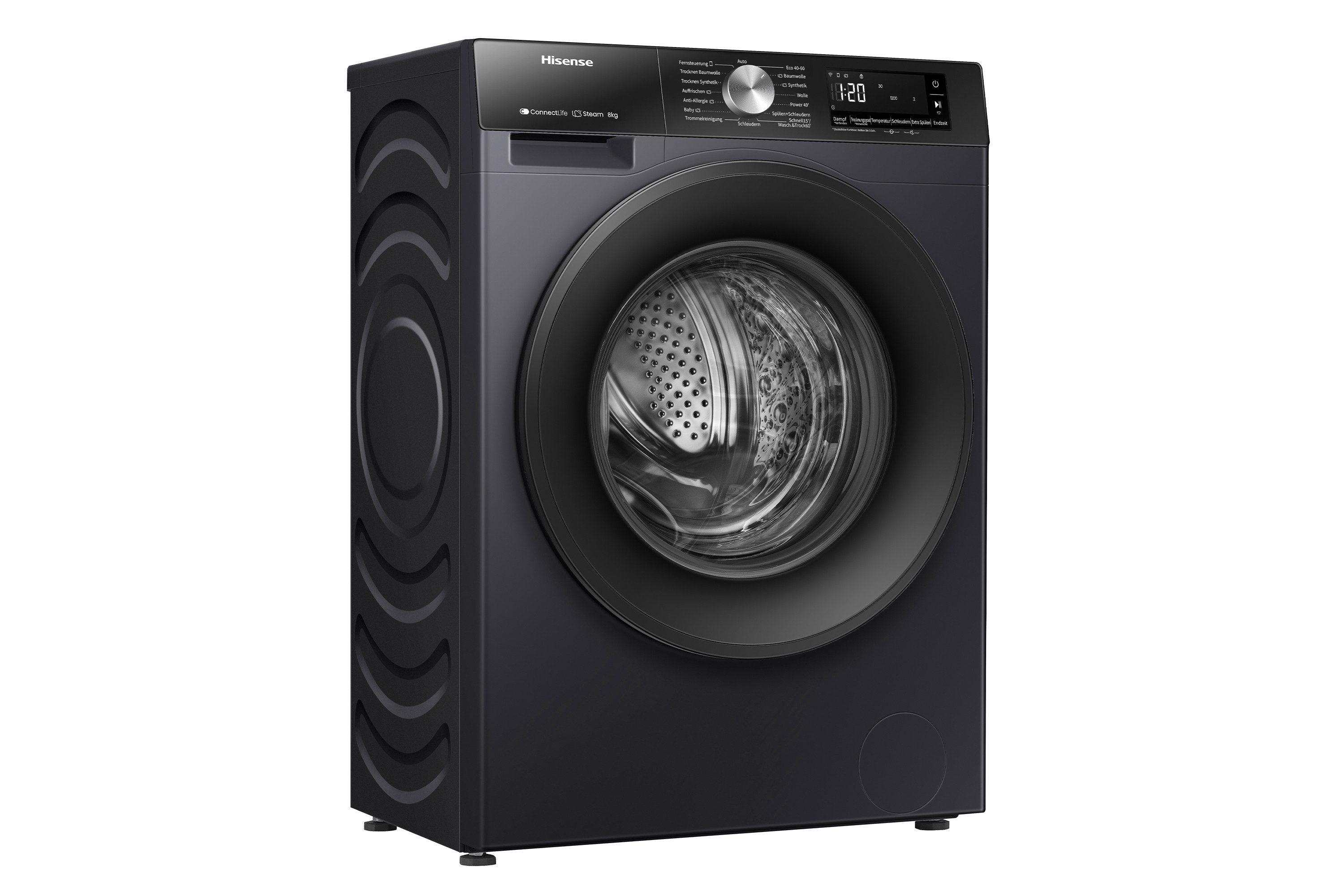 Hisense Waschtrockner 3S Serie WD3S8043BB3, 8 kg, 5 kg, 1400 U/min