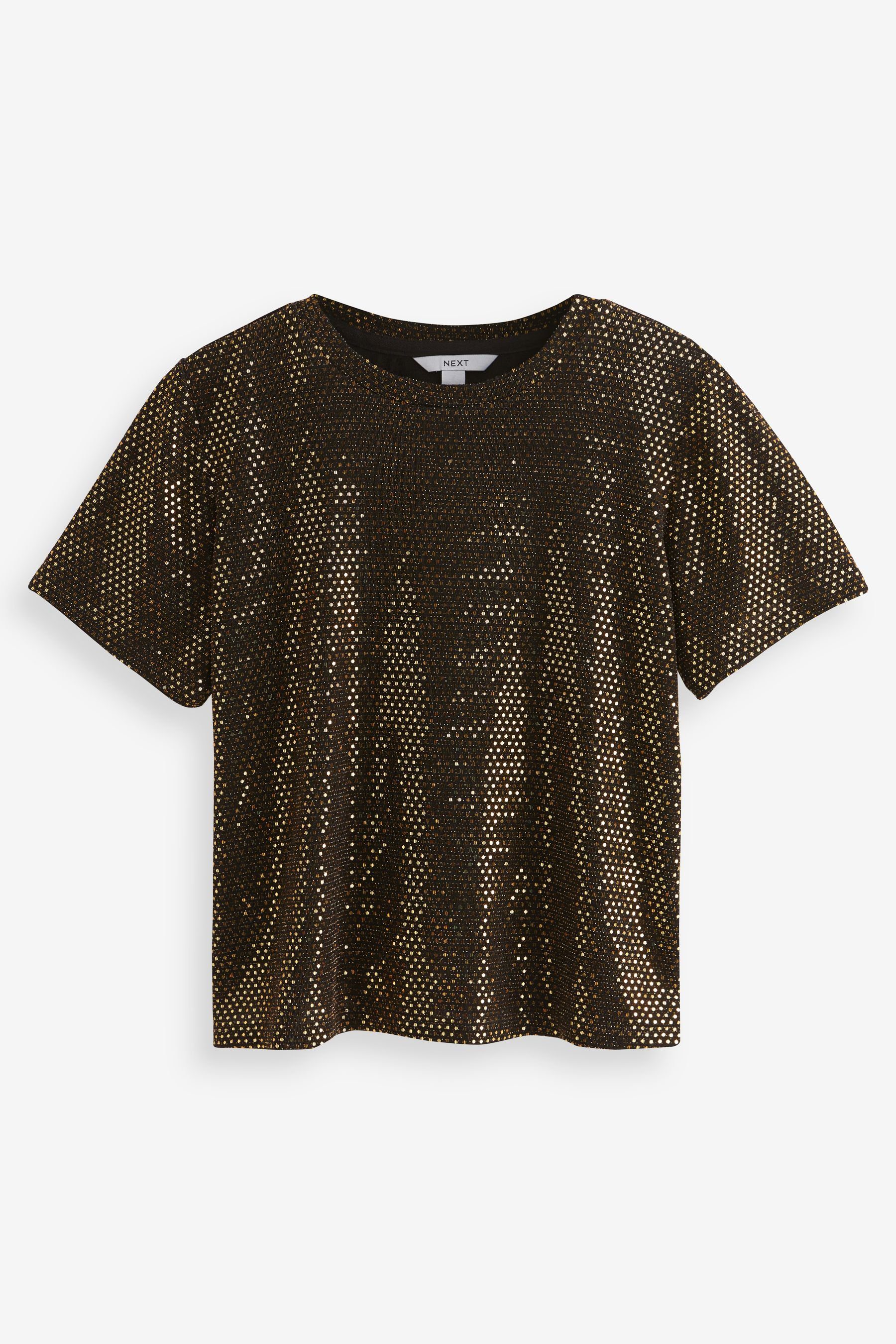 Next Paillettenshirt Pailletten-T-Shirt – Kurzgröße (1-tlg) günstig online kaufen