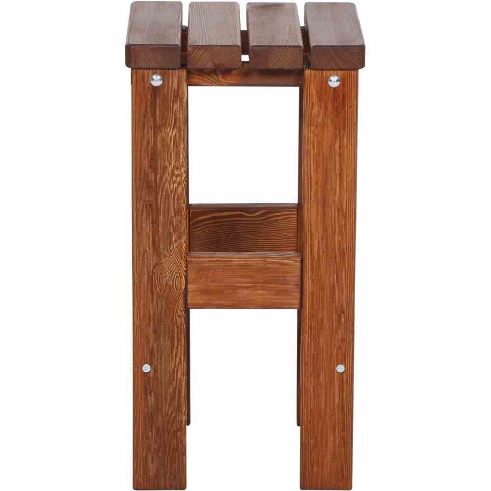 Siena Garden Barhocker Tessin Barhocker 39cm x 39cm x 76cm Kiefernholz braun, zerlegt