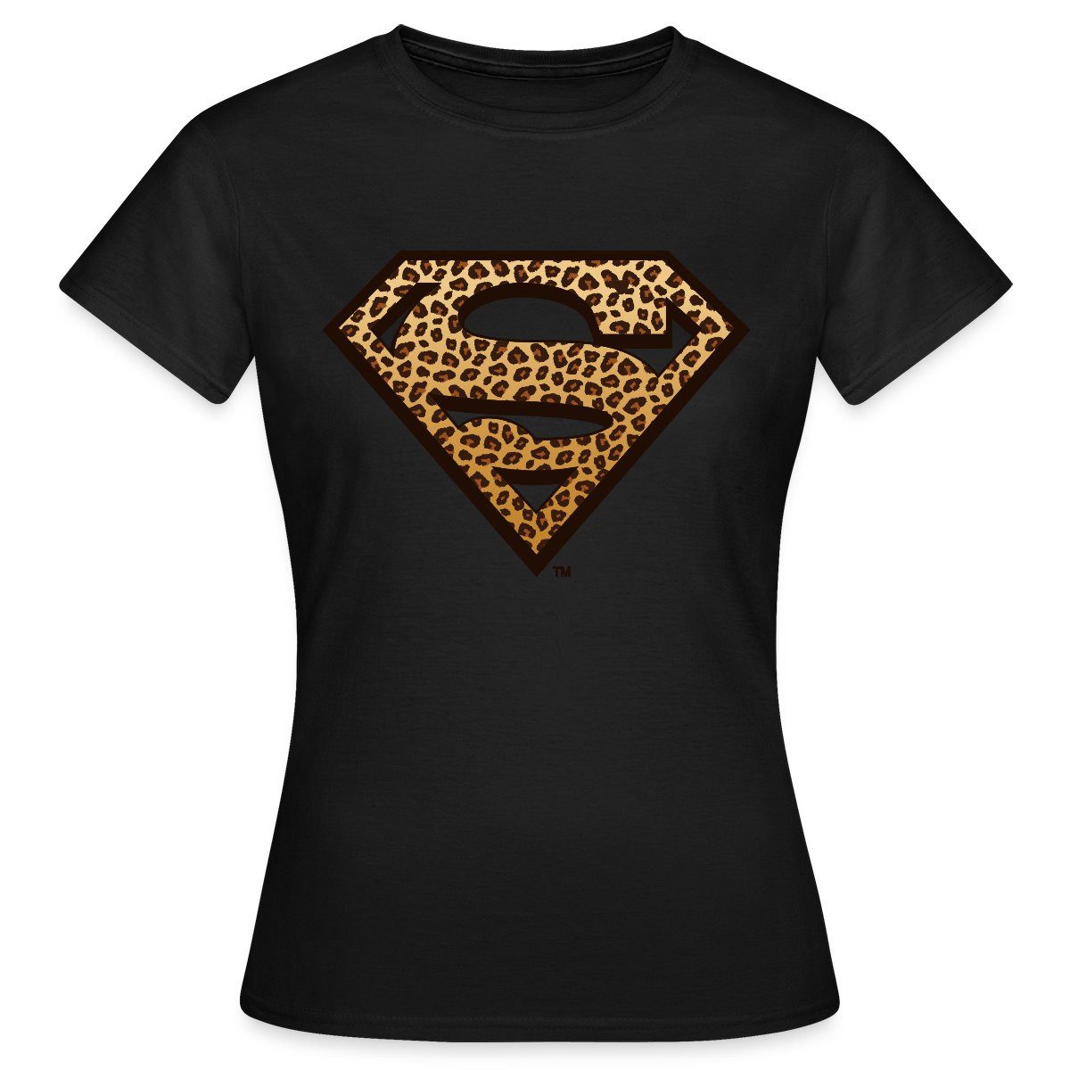 Spreadshirt T-Shirt Superman Leoprint Logo Frauen T-Shirt (1-tlg) günstig online kaufen