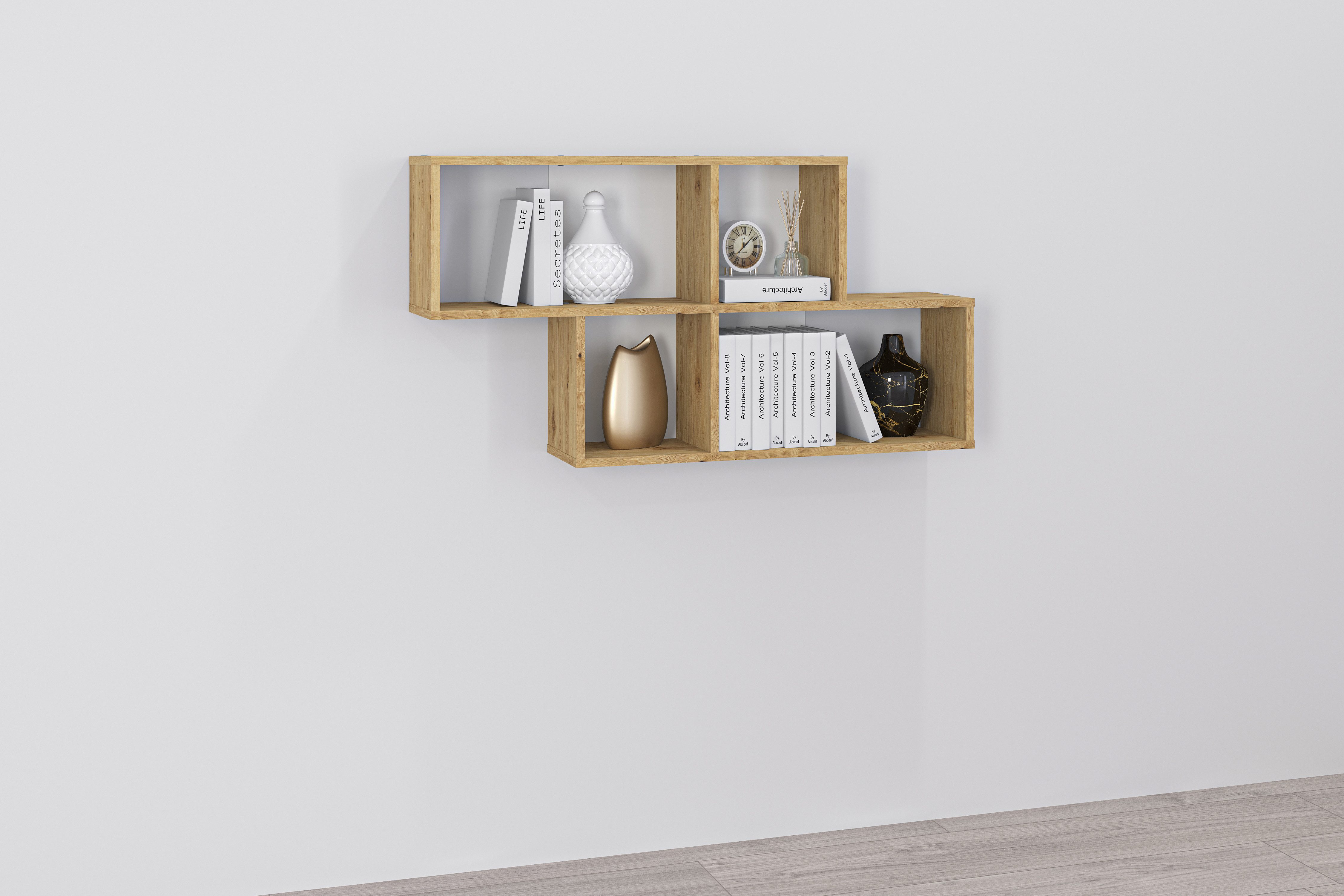 FMD Wandregal Nora, Regal kompakt für günstig online kaufen