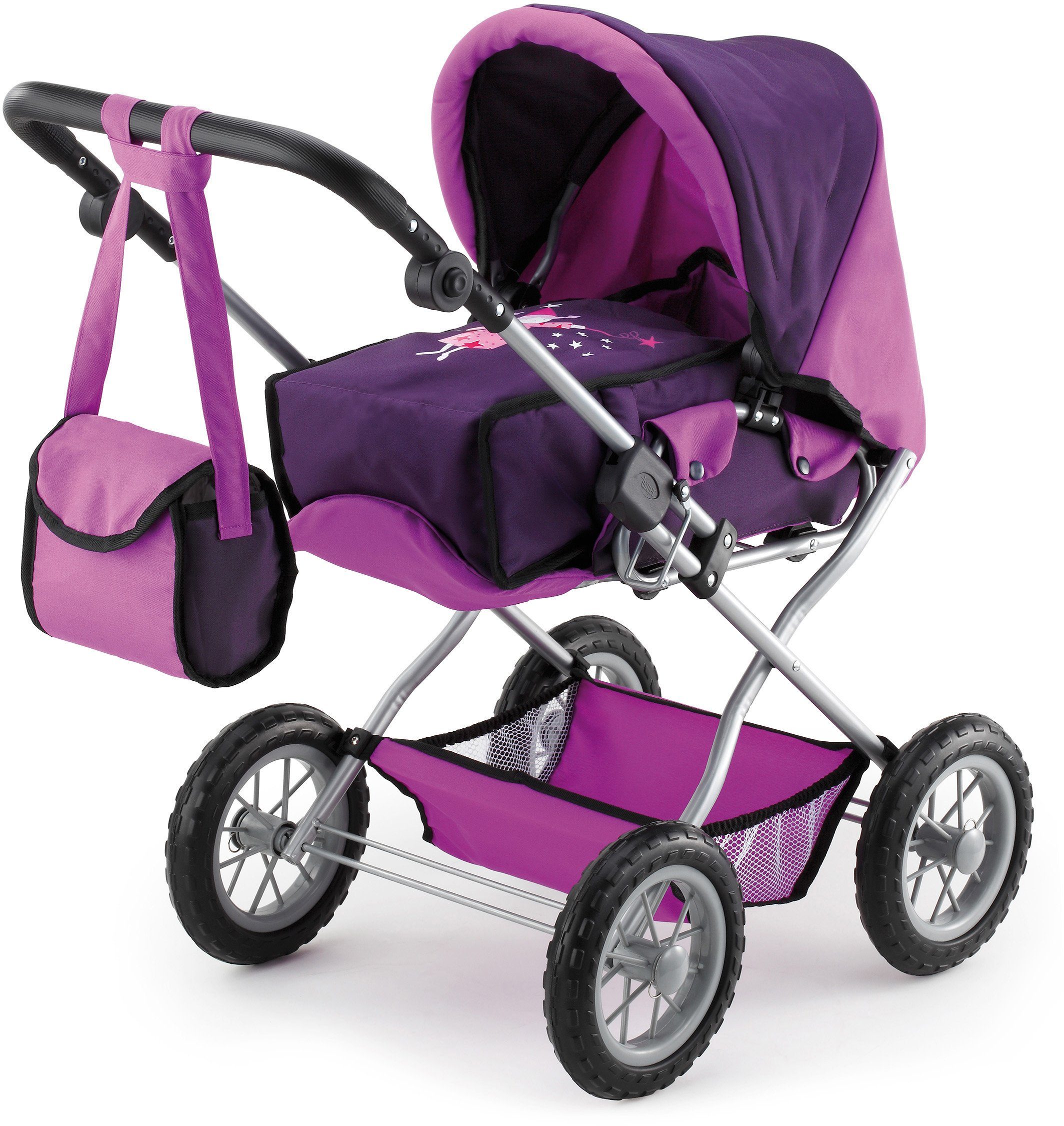 Bayer Kombi-Puppenwagen Grande, Lila günstig online kaufen