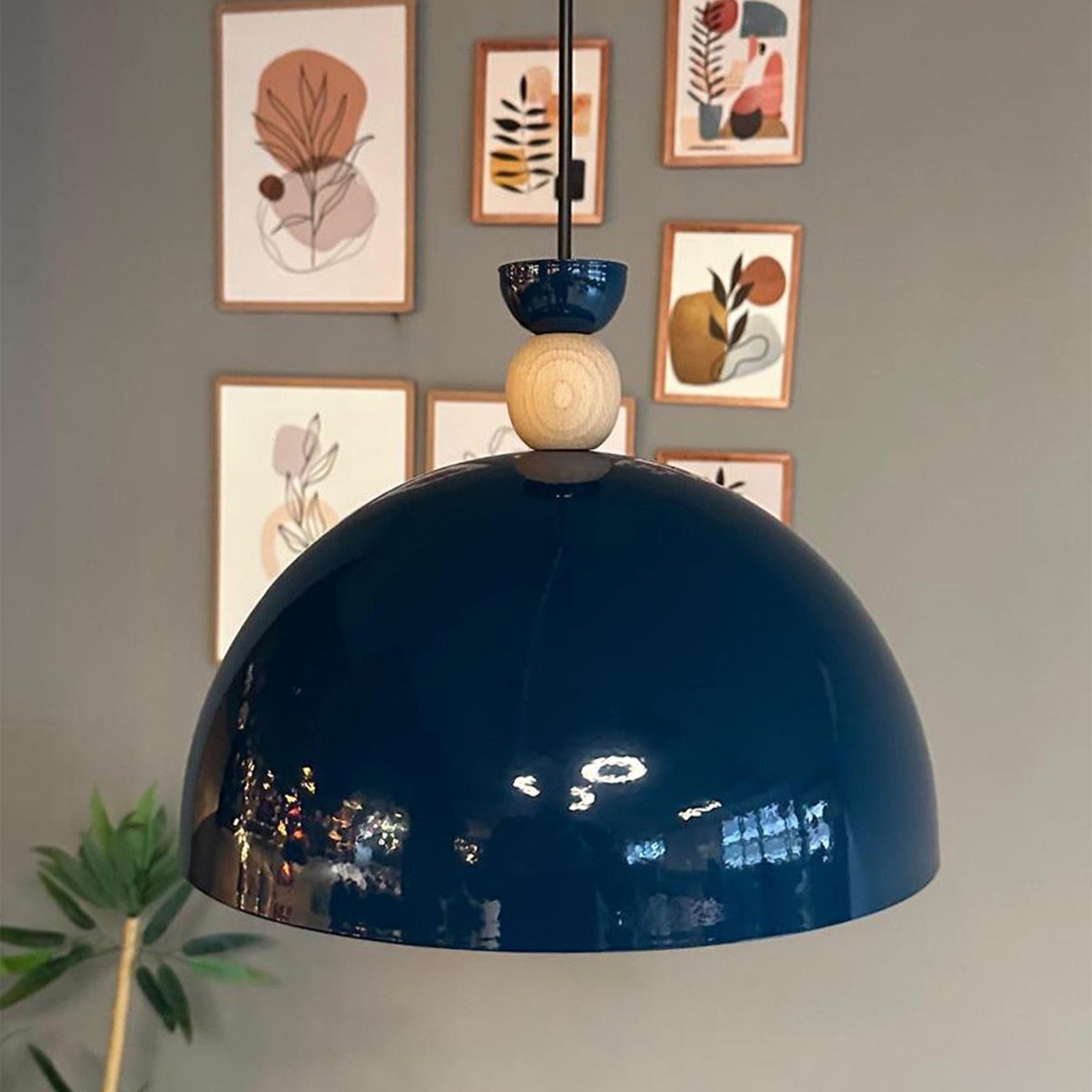 Bamyum Pendelleuchte Pendelleuchte Yimpi Hängelampe Industrial Ø30 cm, E27, Moderne Lampe, ohne Leuchtmittel, E27, Dimmbar, Einstellbare Kabellänge – Bild 2 von 5