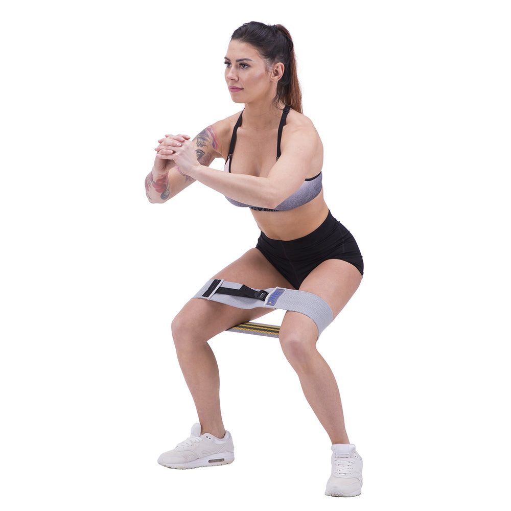 ONE FITNESS Trainingsbänder Hip Band Fitnessgürtel, Unterstützt effektive Muskelaktivierung vor dem Workout