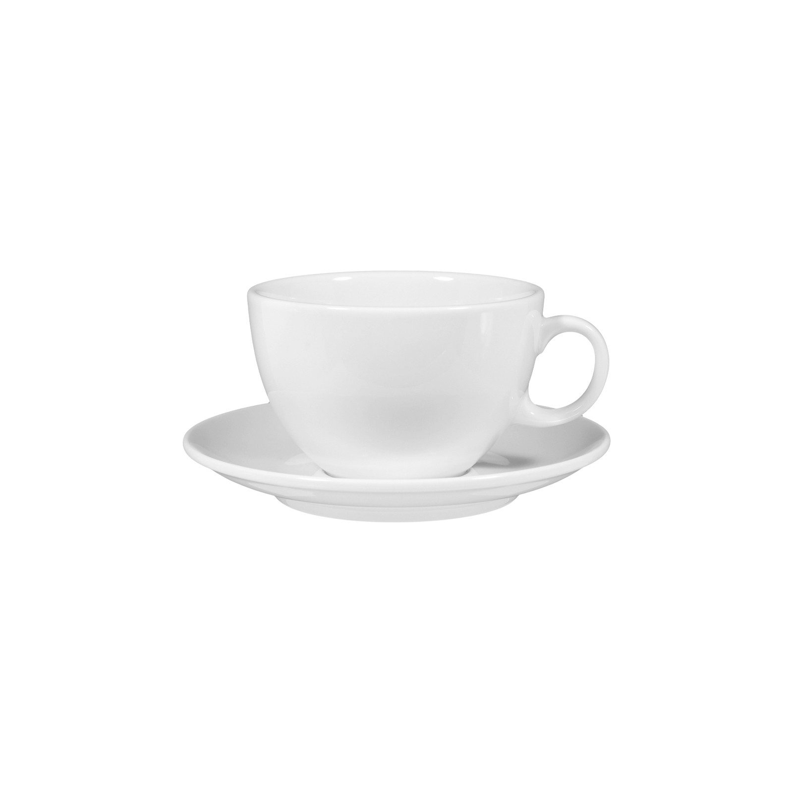 Seltmann Weiden Cappuccinotasse VIP. Milchkaffeetasse mit Untertasse 370 ml, 2-tlg., Porzellan