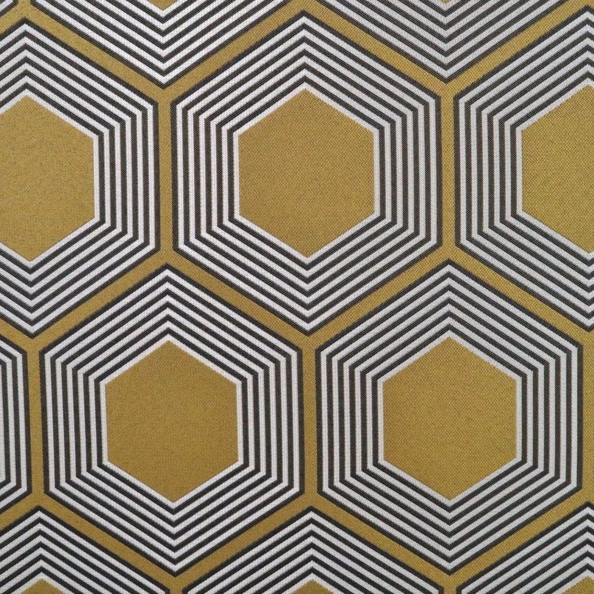 Stofferia Stoff Polsterstoff Jacquard Majestic Gold, Breite 280 cm, Meterware