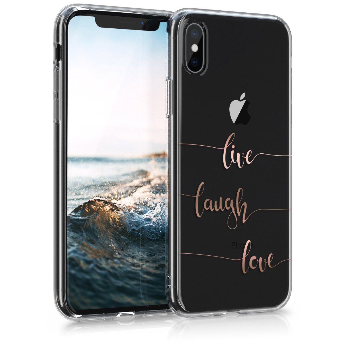 kwmobile Handyhülle Hülle für Apple iPhone X, Handyhülle Silikon Case - Schutzhülle Handycase