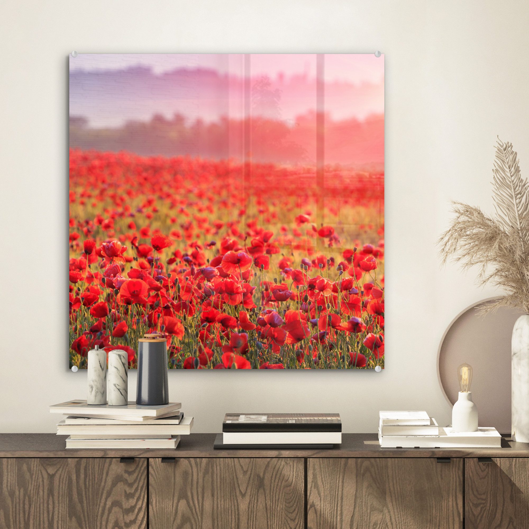 MuchoWow Acrylglasbild Blumen - Mohn - günstig online kaufen