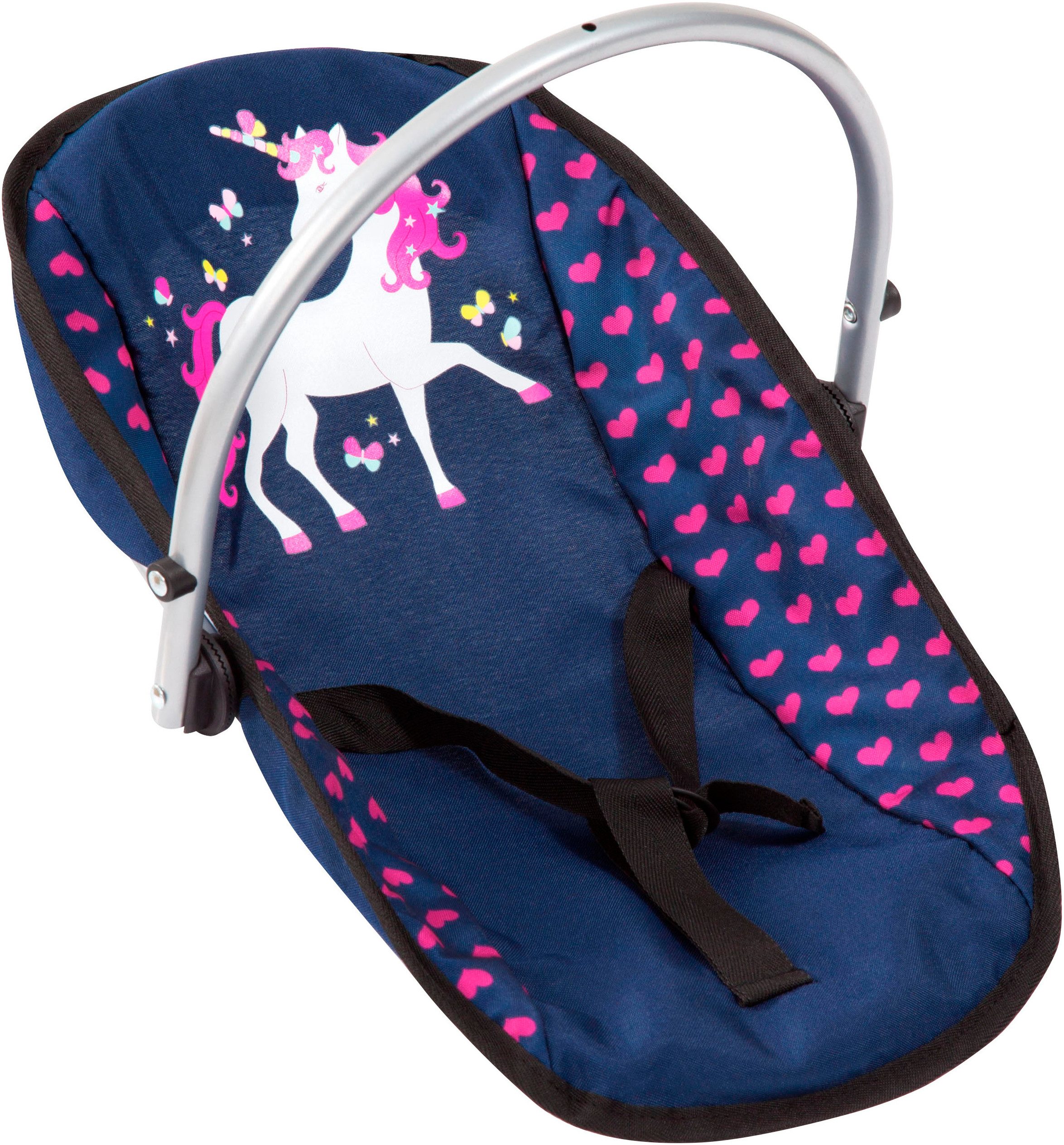 Bayer Puppen Accessoires-Set Vario blau/pink, (Set, 6-tlg), mit multifunktionalem Sitz – Bild 4 von 5