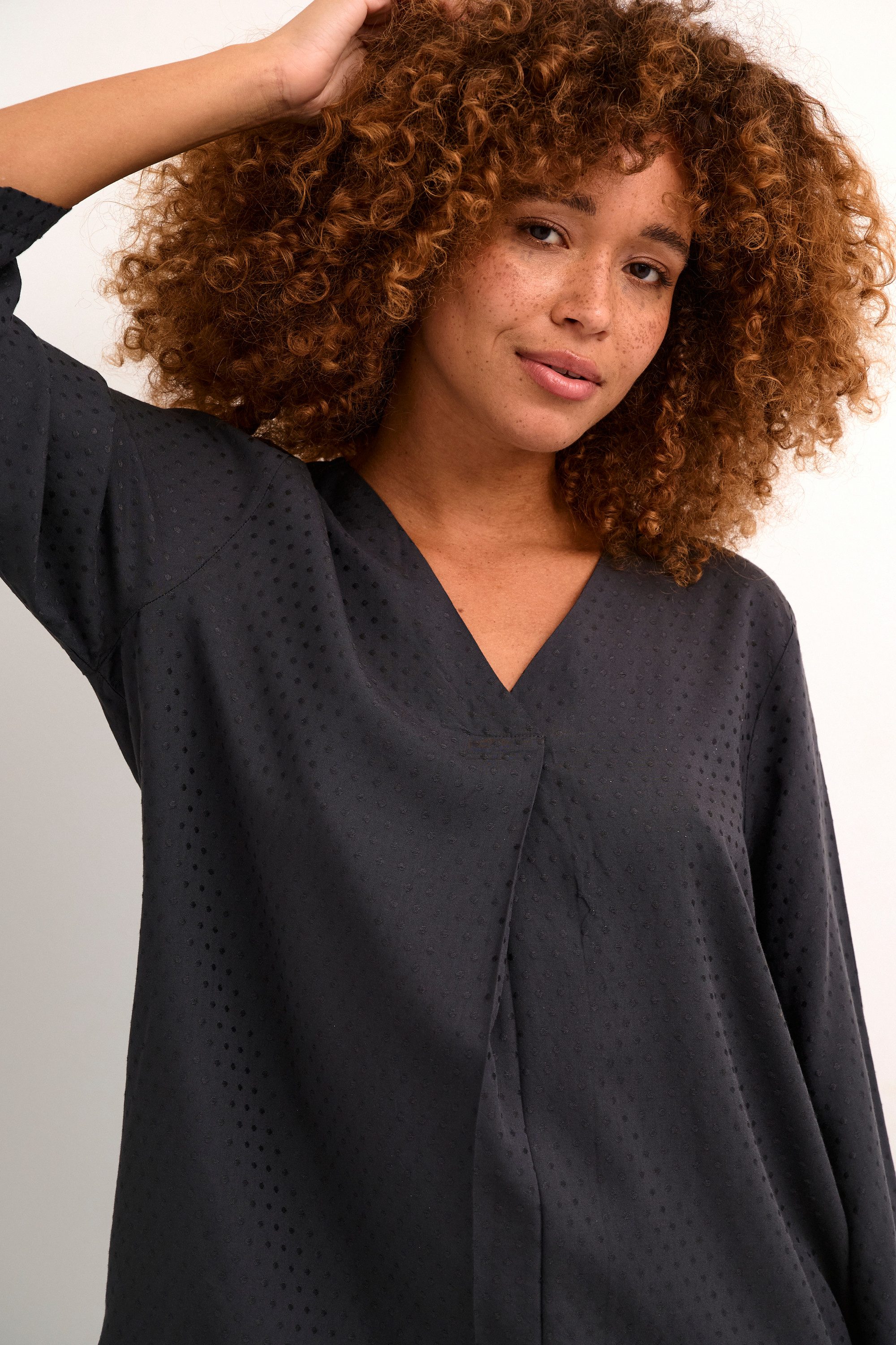 KAFFE Langarmbluse Langarm-Bluse KAelsa