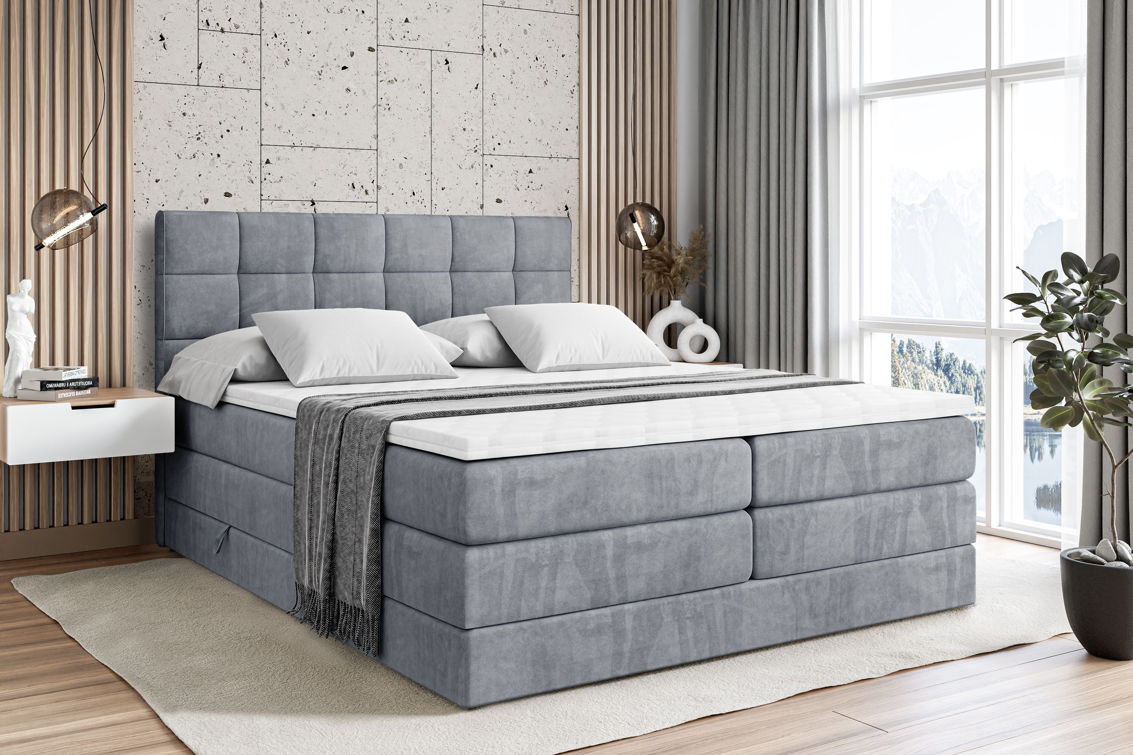 ALTDECOR Boxspringbett APO KING (mit Matratze günstig online kaufen