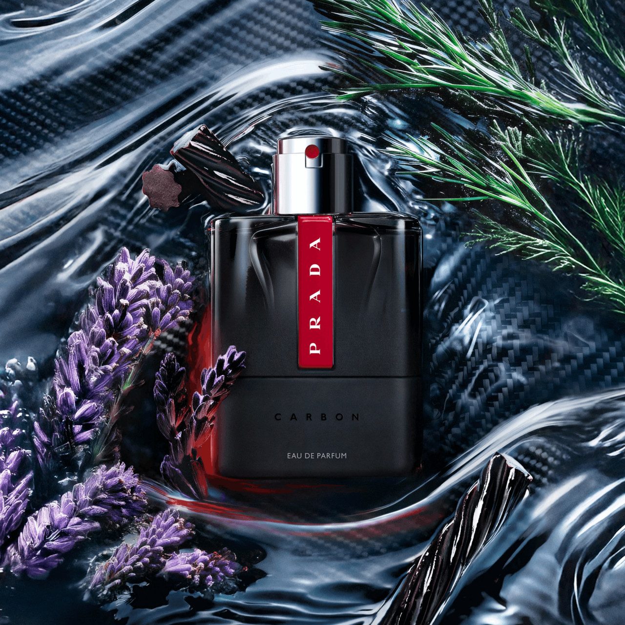 PRADA Eau de Parfum Luna Rossa Carbon EdP Nat. Spray, Herrenduft, Spicy