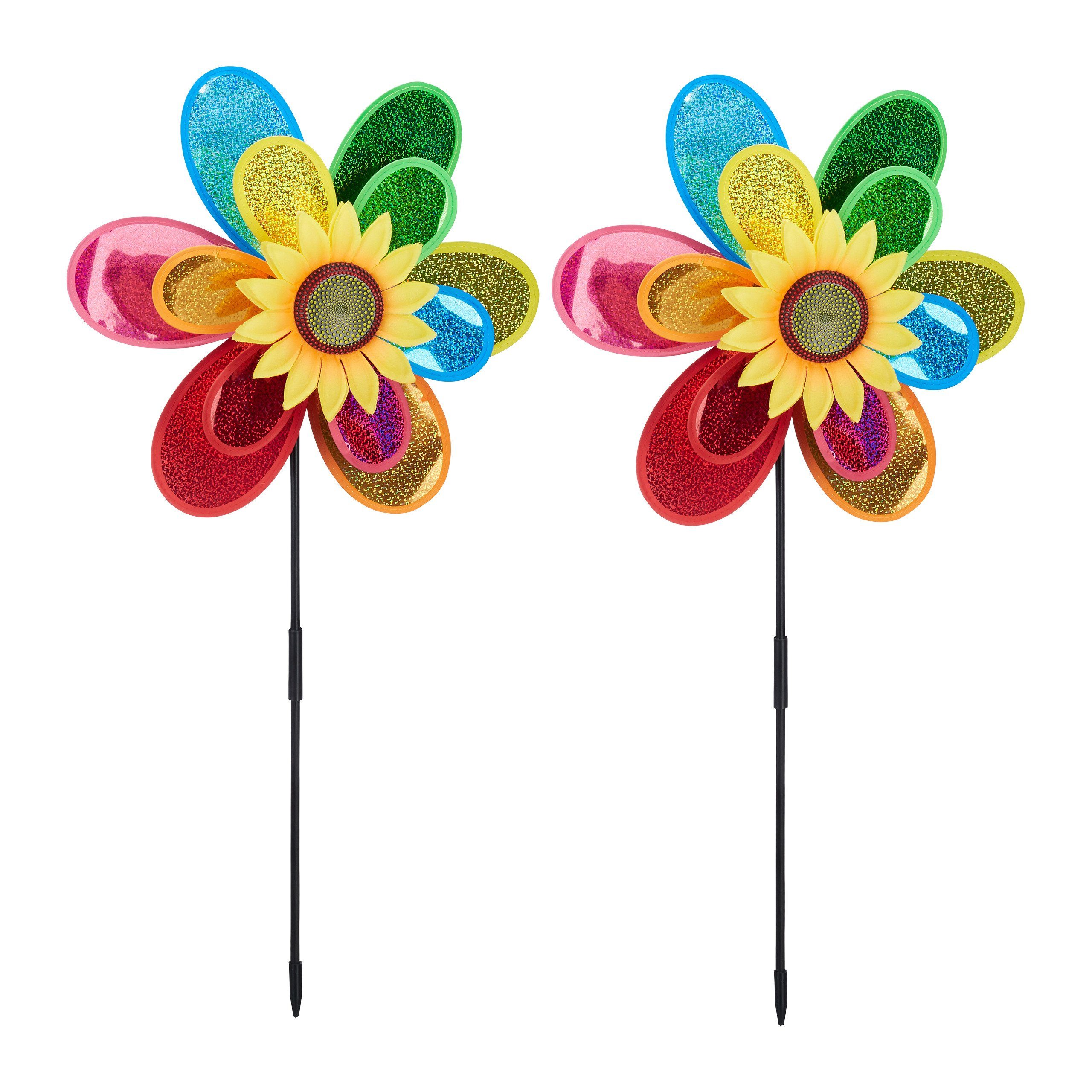 Windrad Blume im 2er Set