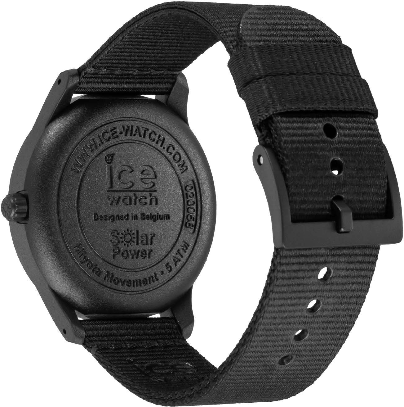 020058 Black schwarz ice-watch Solaruhr power tide solar M, ICE