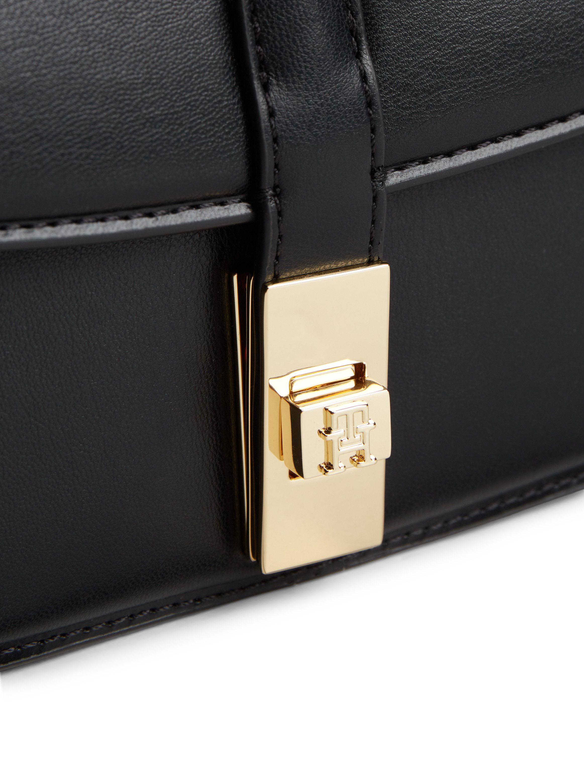 Tommy Hilfiger Umhängetasche TH HERITAGE CHAIN CROSSOVER, Damen Abendtasche, Schultertasche Handtasche mit Steckverschluss – Bild 3 von 4