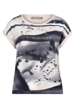 Betty&Co T-Shirt mit Placement (1-tlg) Druck