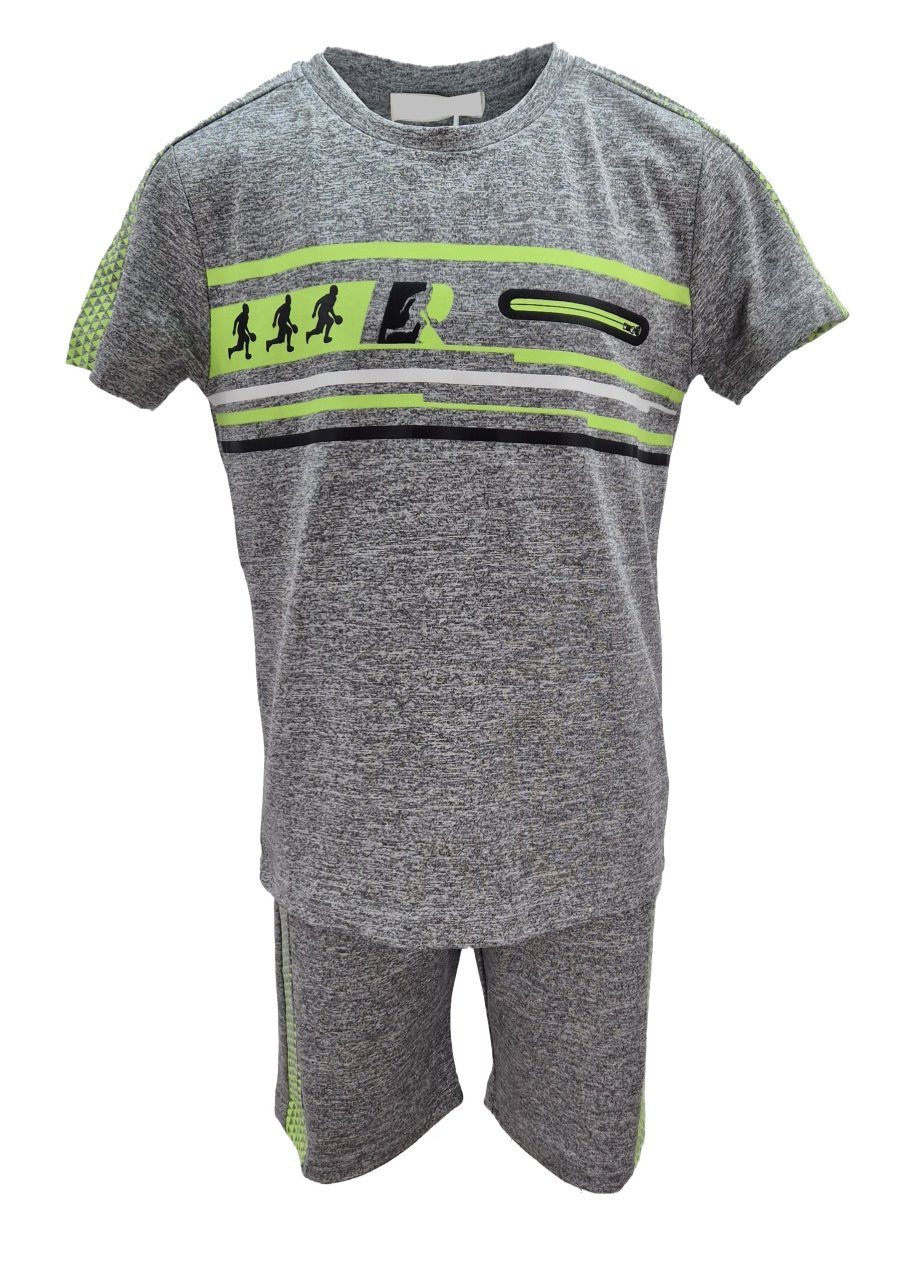 T-Shirt & Bermudas T-Shirt + Shorts 2er Set Bermuda Sweatshorts Sommer Sommerset JS669e