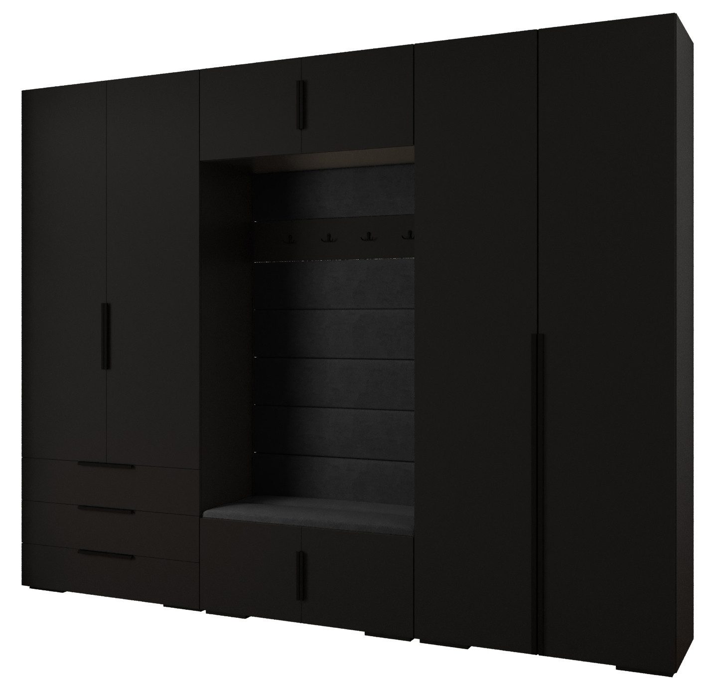ABIKS MÖBEL Kompaktgarderobe INOVA 1 SATZ günstig online kaufen