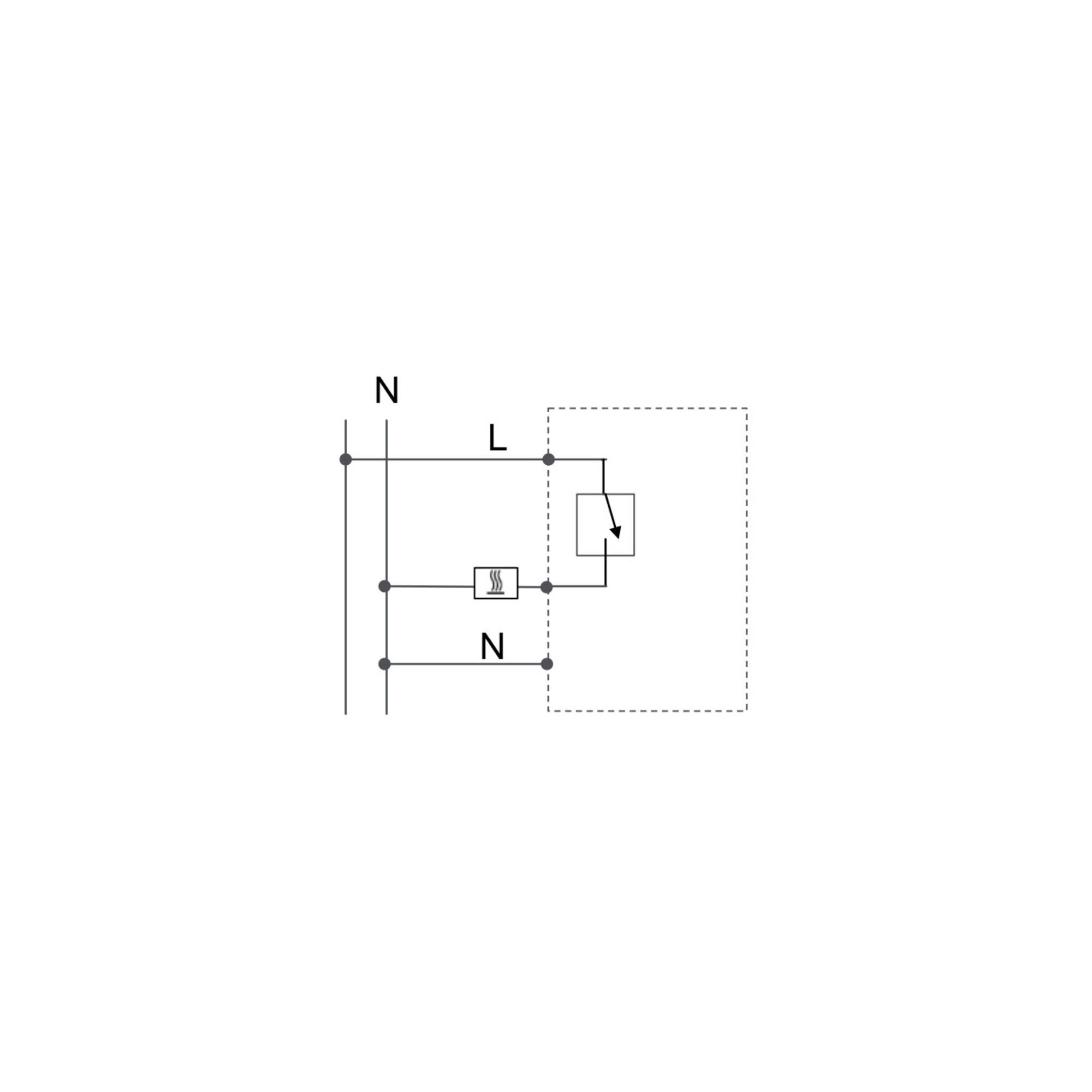 Eberle Infrarotheizung Eberle Controls UP-Raumregler 5-30C AC230V Ausgang Triac UTE 2100-RAL9