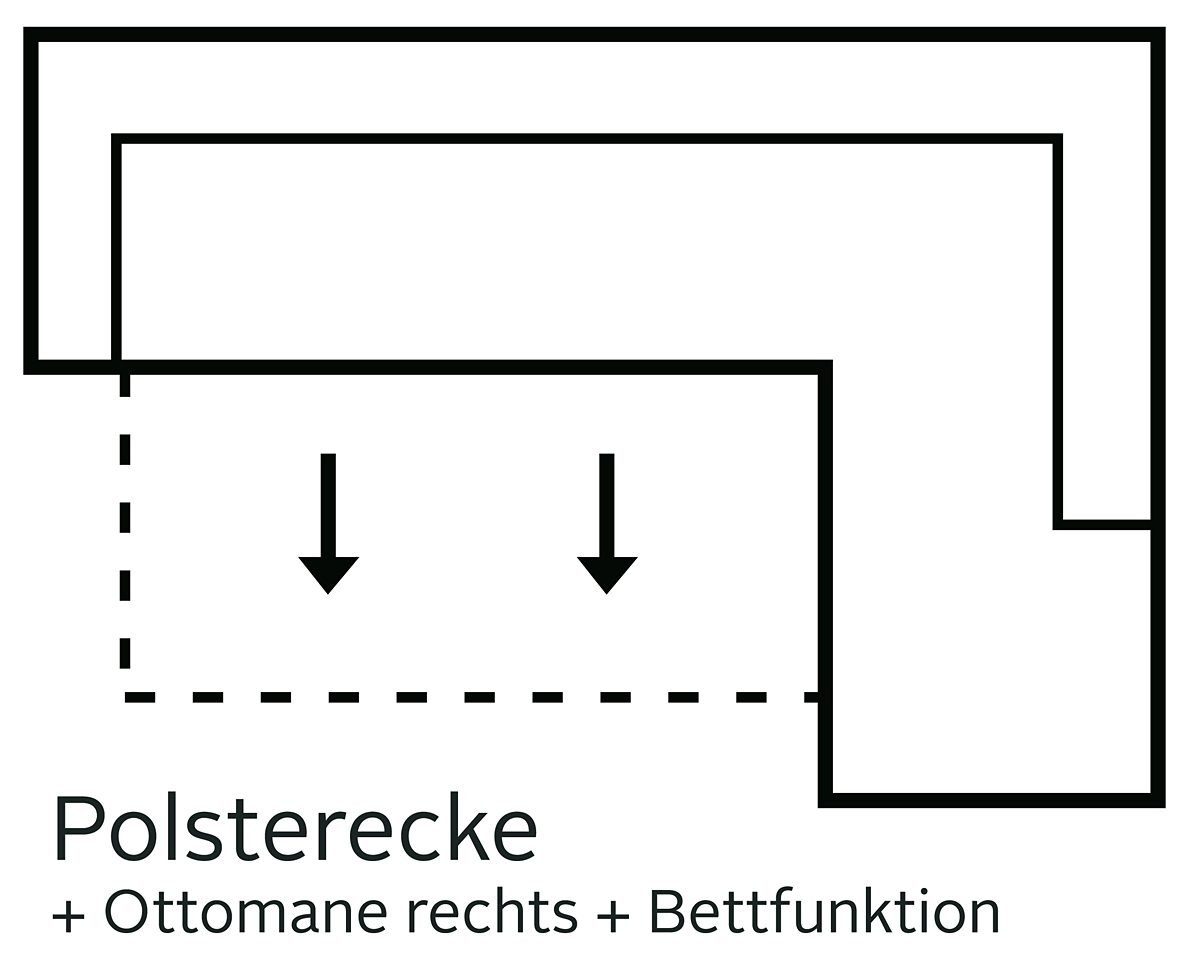 COTTA Ecksofa Driver L-Form, mit Kopfteilverstellung, günstig online kaufen