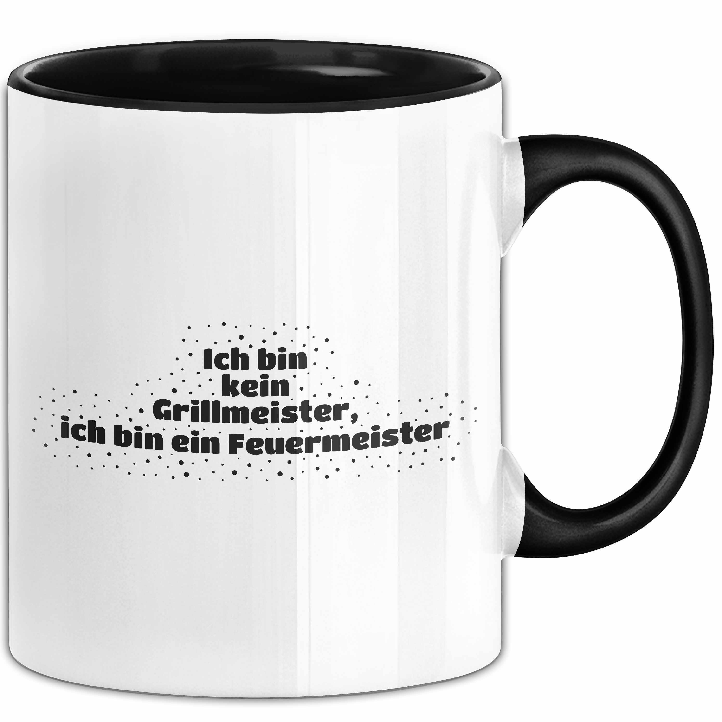 Trendation Tasse Ich bin kein Grillmeister, ich bin ein Feuermeister Tasse Geschenk Män, Keramik