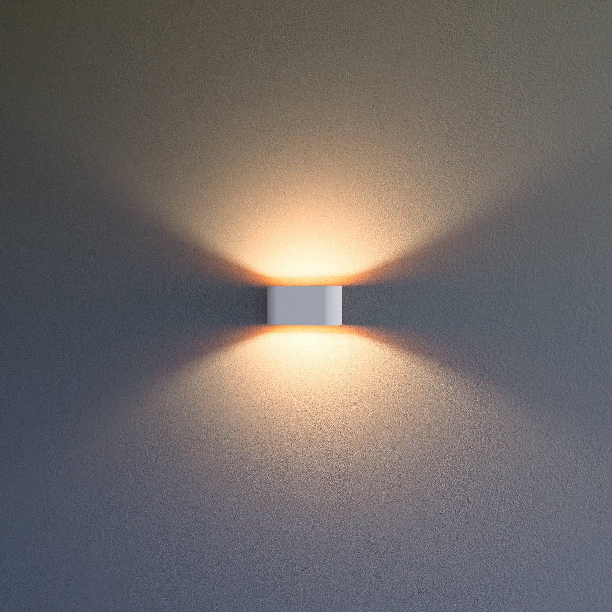 Down G9 Warmweiß SSC-LUXon Wandlampe 2W, JOBERO Up LED weiß mit & Wandleuchte gold warmweiß LED