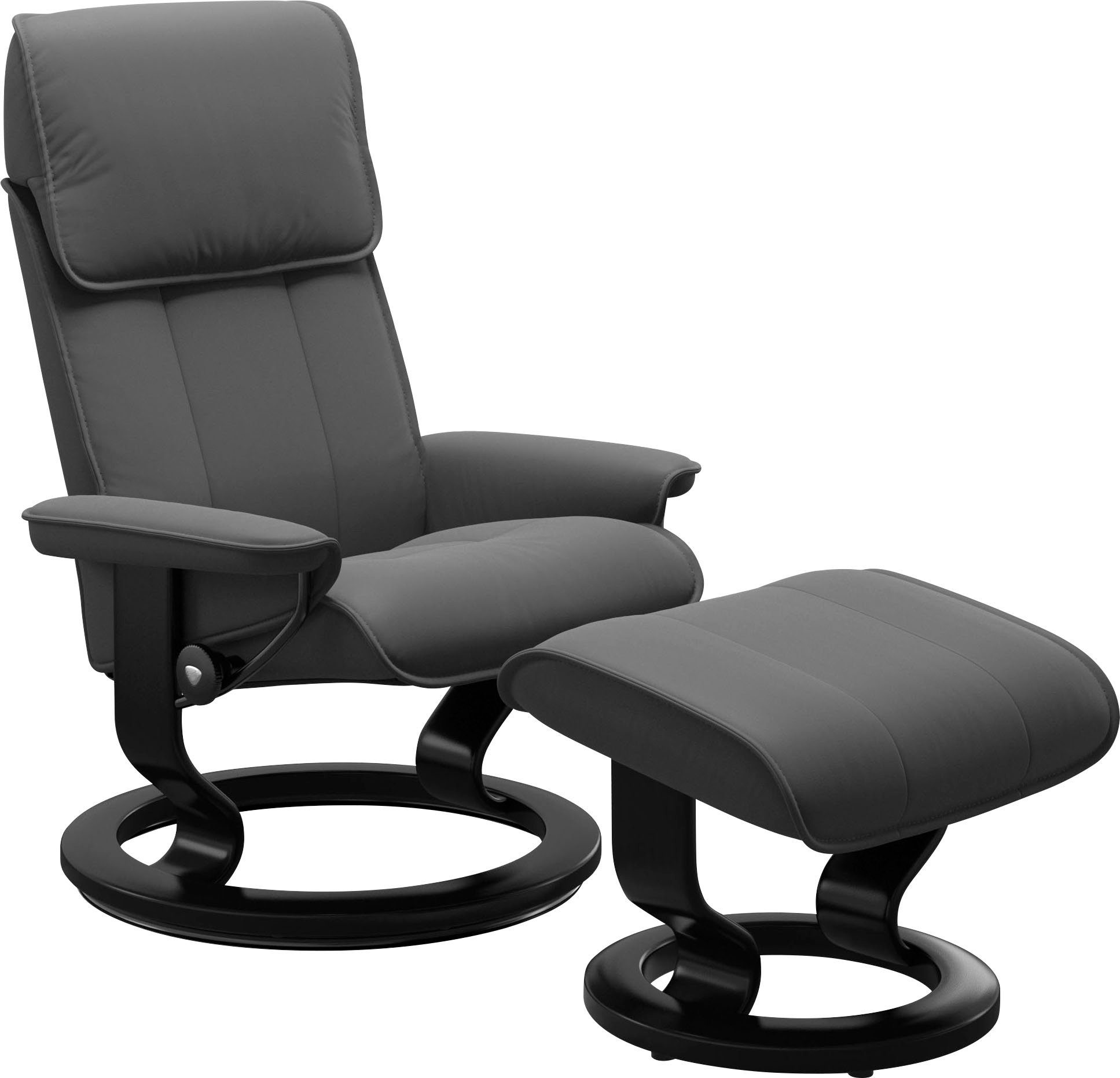 Stressless® Fußhocker Admiral, mit Classic Base, Gestell Schwarz