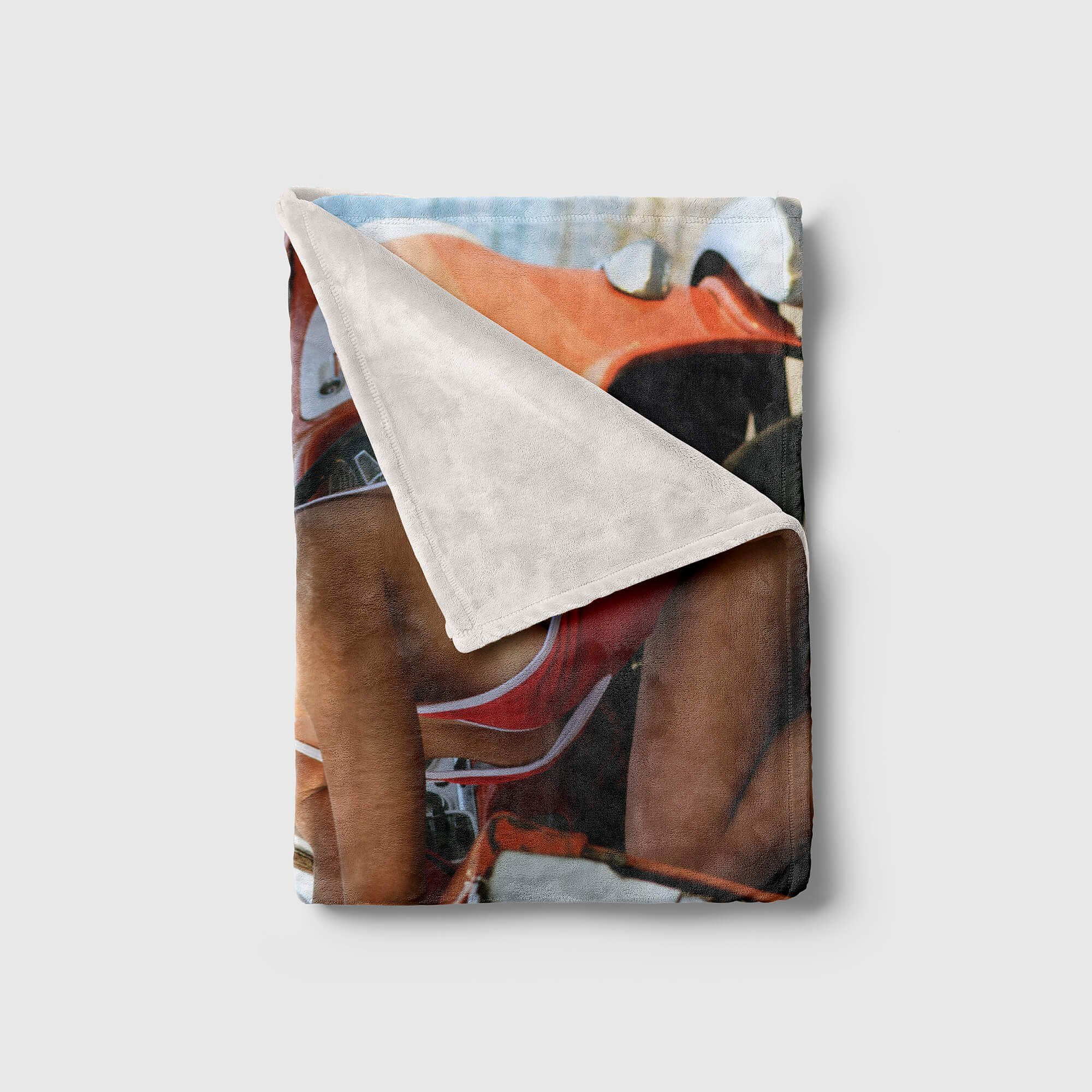 (1-St), Sinus Baumwolle-Polyester-Mix Art Schöne Handtuch Handtuch Kuscheldecke Frau Fotomotiv Saunatuch Strandhandtuch Handtücher Bikini, mit