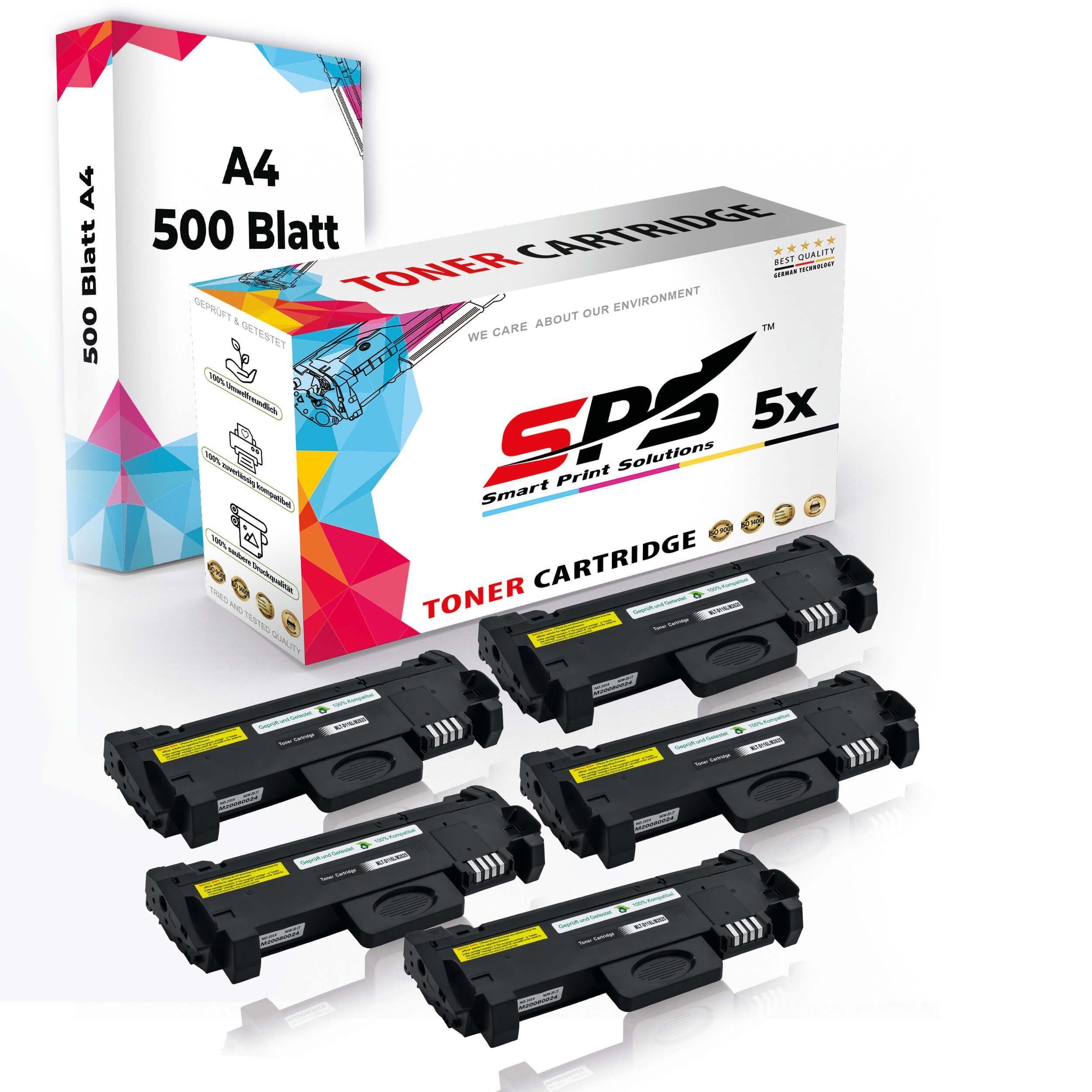 SPS Tonerkartusche Druckerpapier A4 + 5x Multipack Set Kompatibel, (5er Pack, 5x Toner,1x A4 Druckerpapier)