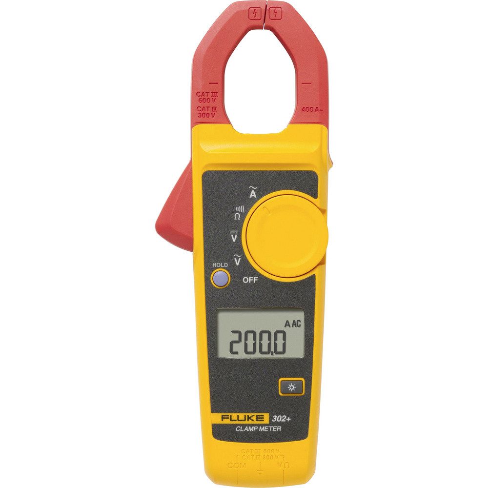Fluke Тестер напряжения Fluke FLUKE-302+/EUR Stromzange digital CAT III 600 V, CAT IV 300 V, (FLUKE-302+/EUR)