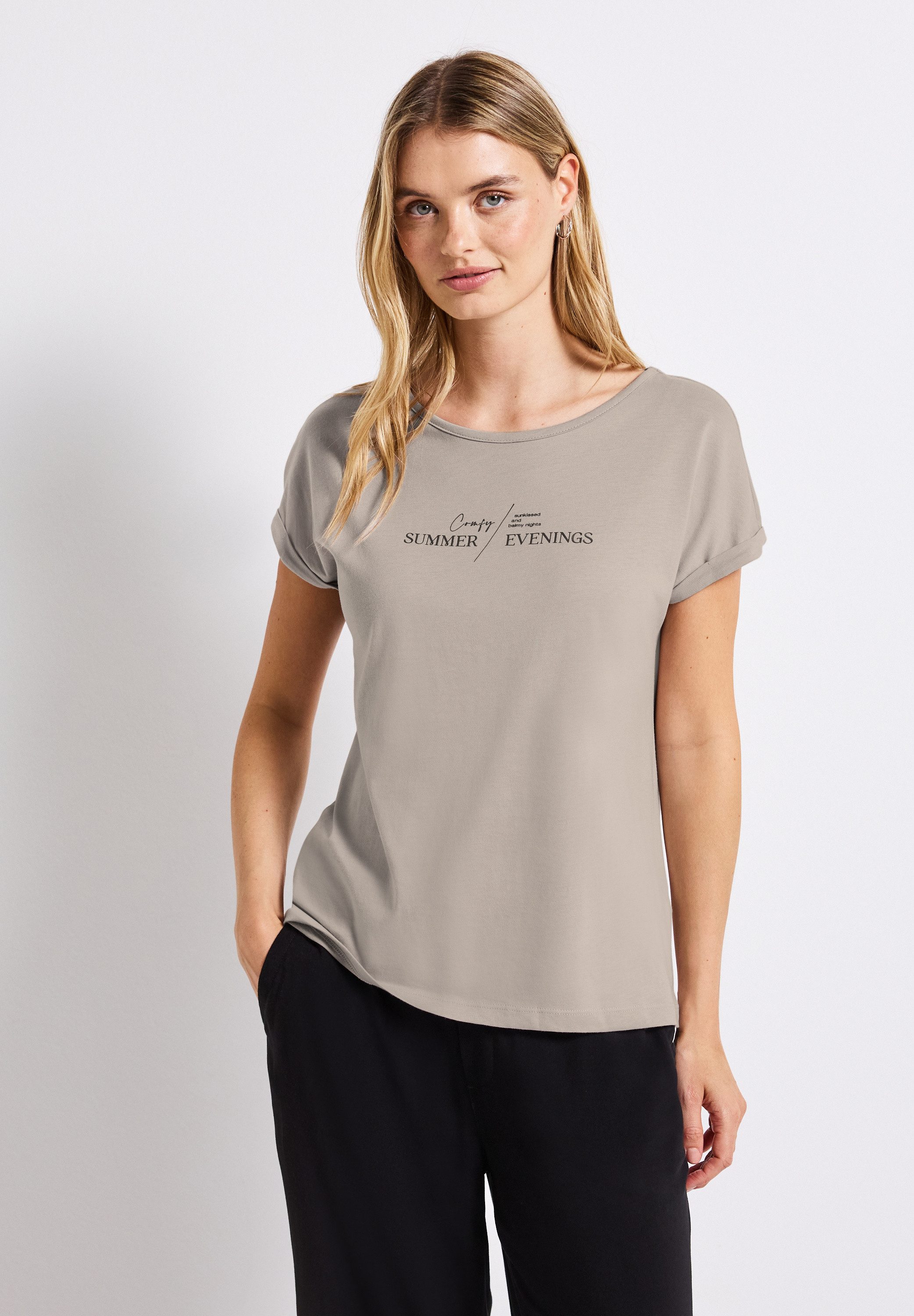 STREET ONE T-Shirt aus Baumwolle mit günstig online kaufen