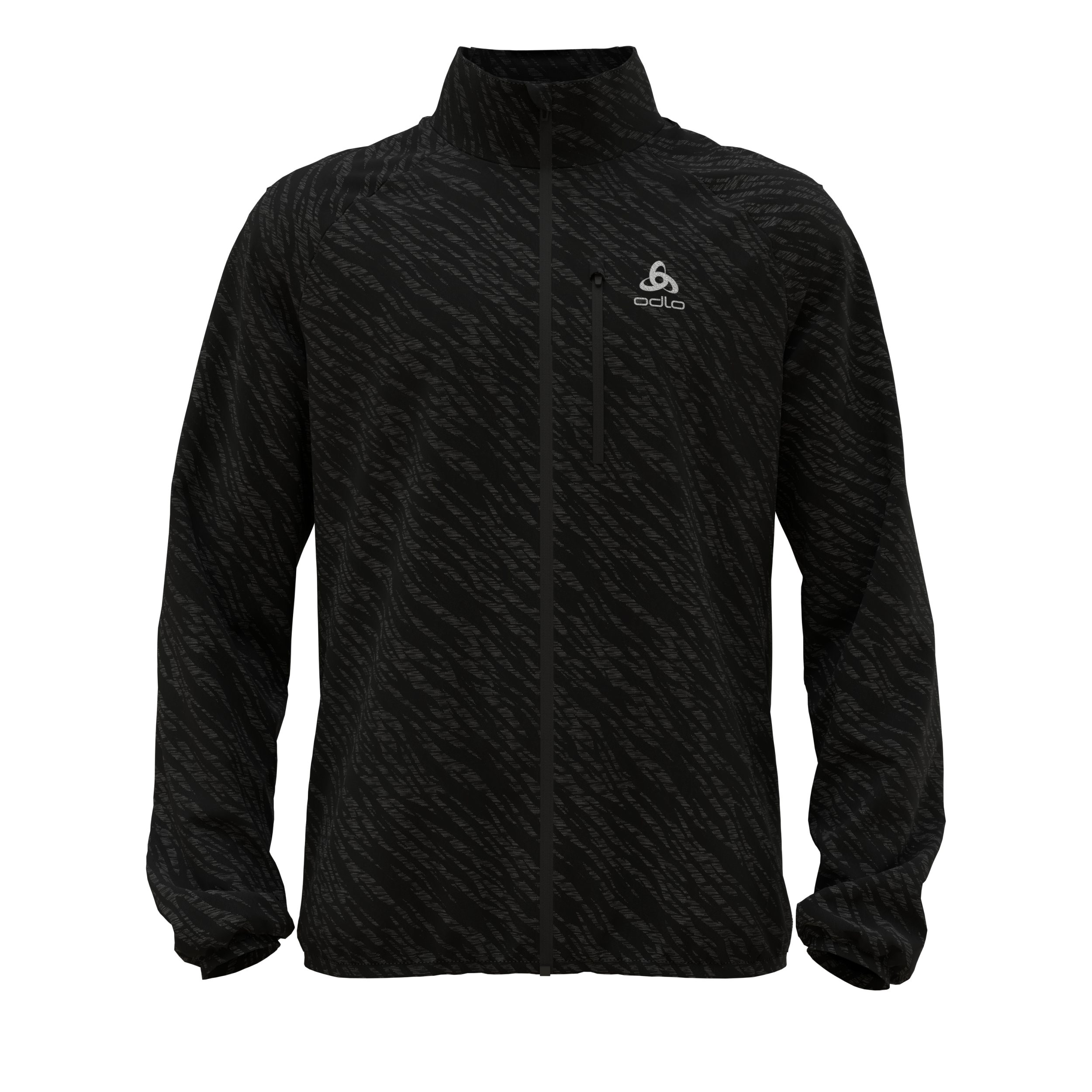 Odlo Laufjacke Jacket ZEROWEIGHT PRINT BLACK