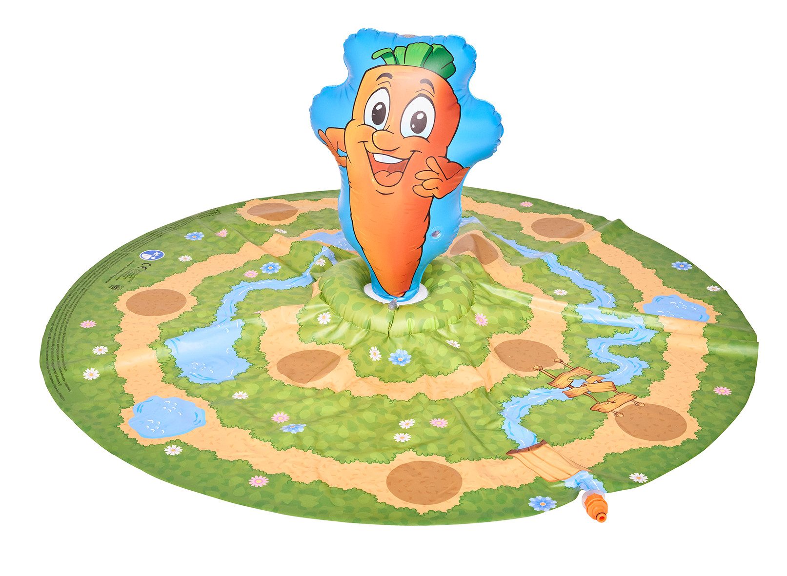 Happy People Spiel Ravensburger Lotti Karotti, Sprinklermatte, Outdoorspiel, mit Spritzfunktion