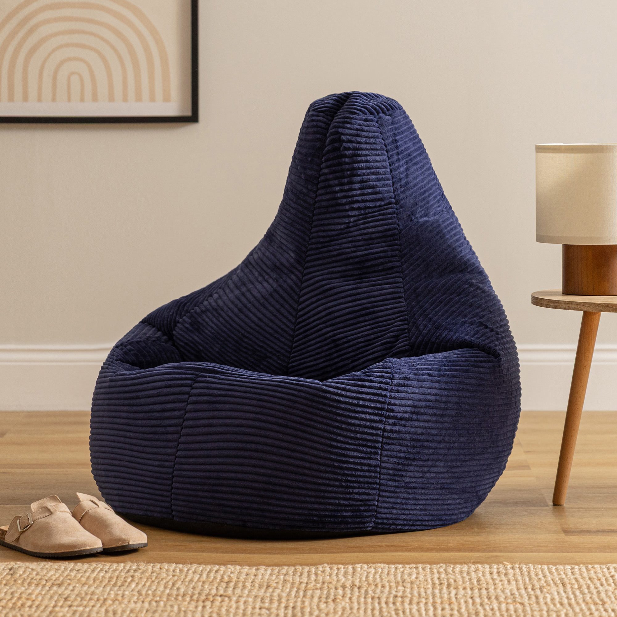 icon Sitzsack Sessel mit Rückenlehne aus Cord „Dalton“, Sitzsack XXL, Gaming Sitzsack, Made in Germany, Erwachsene & Kinder – Bild 3 von 5