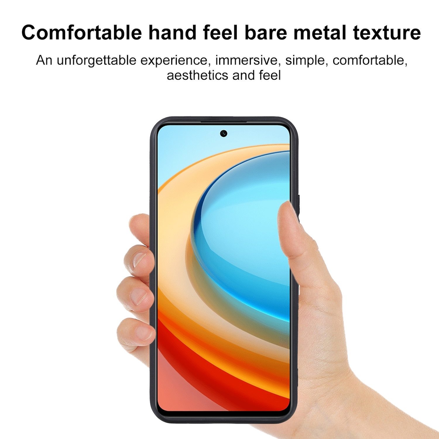 Wigento Handyhülle Für ZTE Blade A75 5G Silikon TPU Schutz Hülle Flexibel dünn Schwarz, Stilvolle TPU Hülle, präzise Aussparungen, schützend