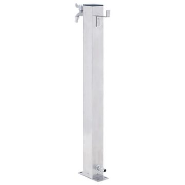 vidaXL Bewässerungssystem Wassersäule für den Garten 40 cm Edelstahl Quadratisch, (1-tlg)