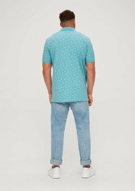 s.Oliver Kurzarmshirt Poloshirt mit Minimalprint