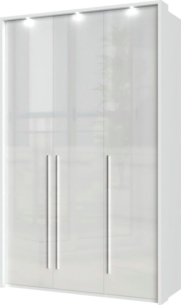 OTTO home Kleiderschrank Piano, inklusive Rahmen und Beleuchtung, soft-close-Funktion (viele Breiten zur Auswahl, 226cm hoch) beige oder weiß, UV lackiert, Hoch – Bild 3 von 5