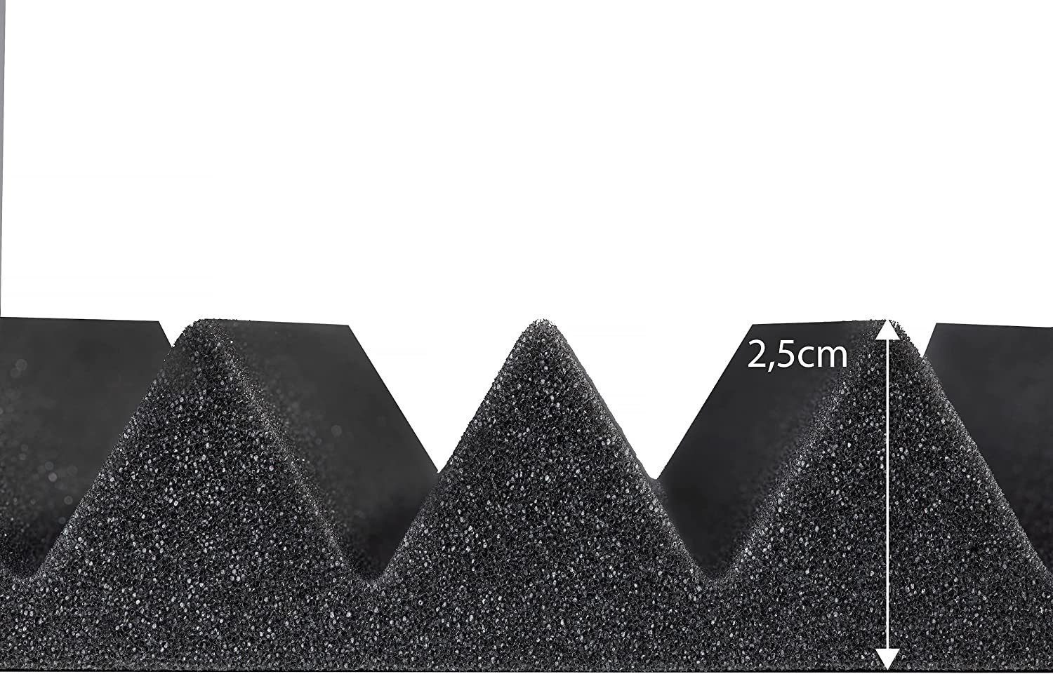 sunnypillow Akustikplatte Akustikschaumstoff Schalldämmmatten zur effektiven Akustik, 1 Stück, 50x50x2.5cm