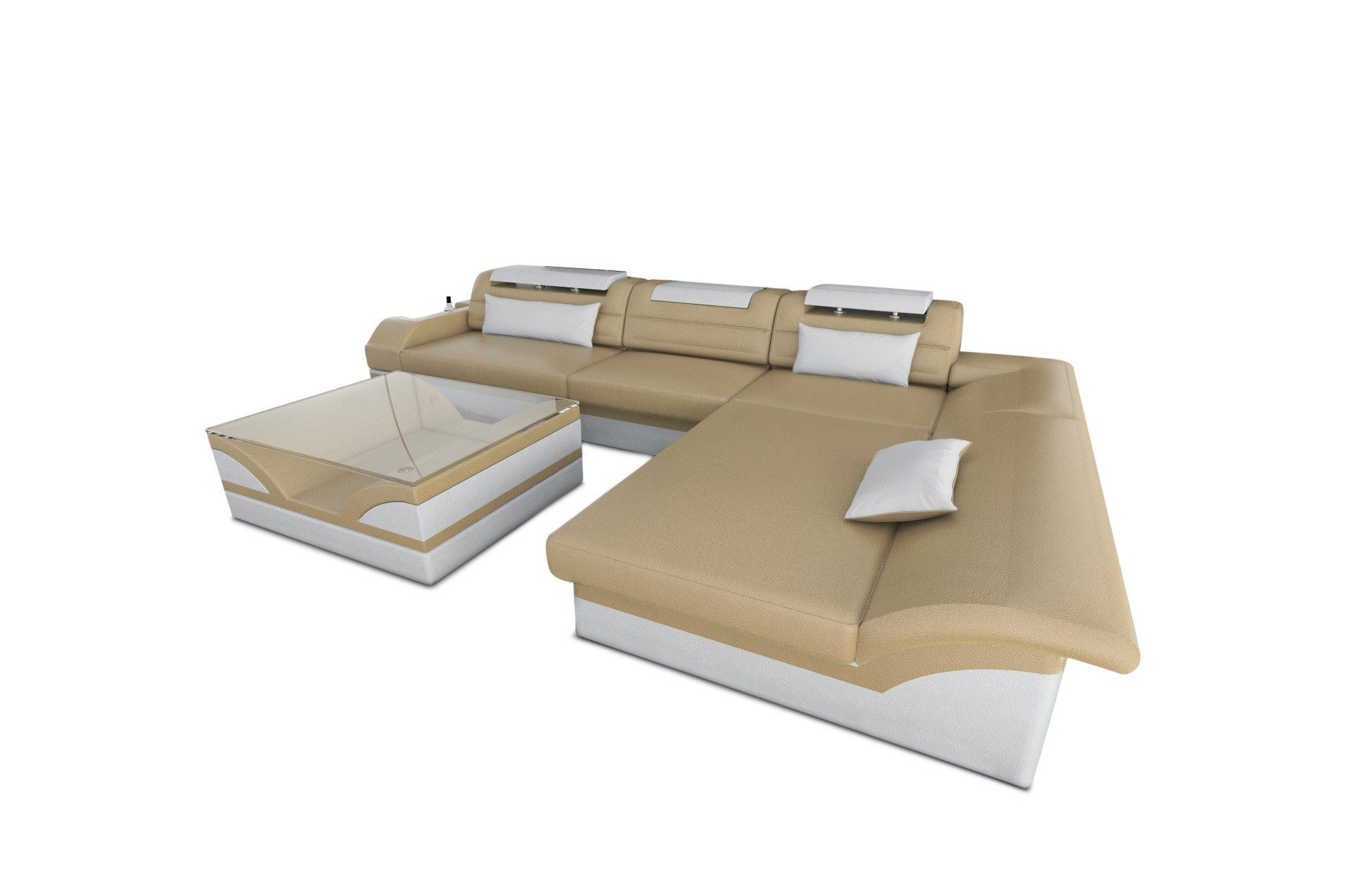 Sofa Dreams Ecksofa Couch Leder Sofa günstig online kaufen
